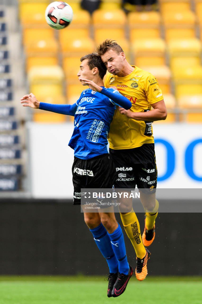 Halmstads Rasmus Wiedesheim-Paul och Elfsborgs Gustav