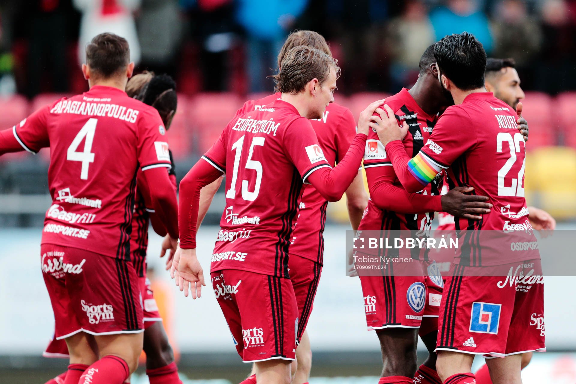 Östersunds Sotirios Papagiannopoulus, Tim Björkström och