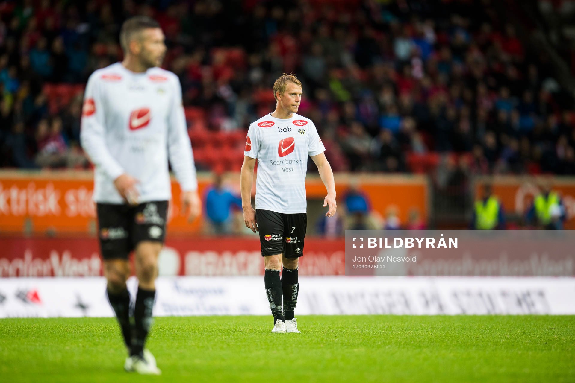 Eirik Schulze of Sogndal looks dejected