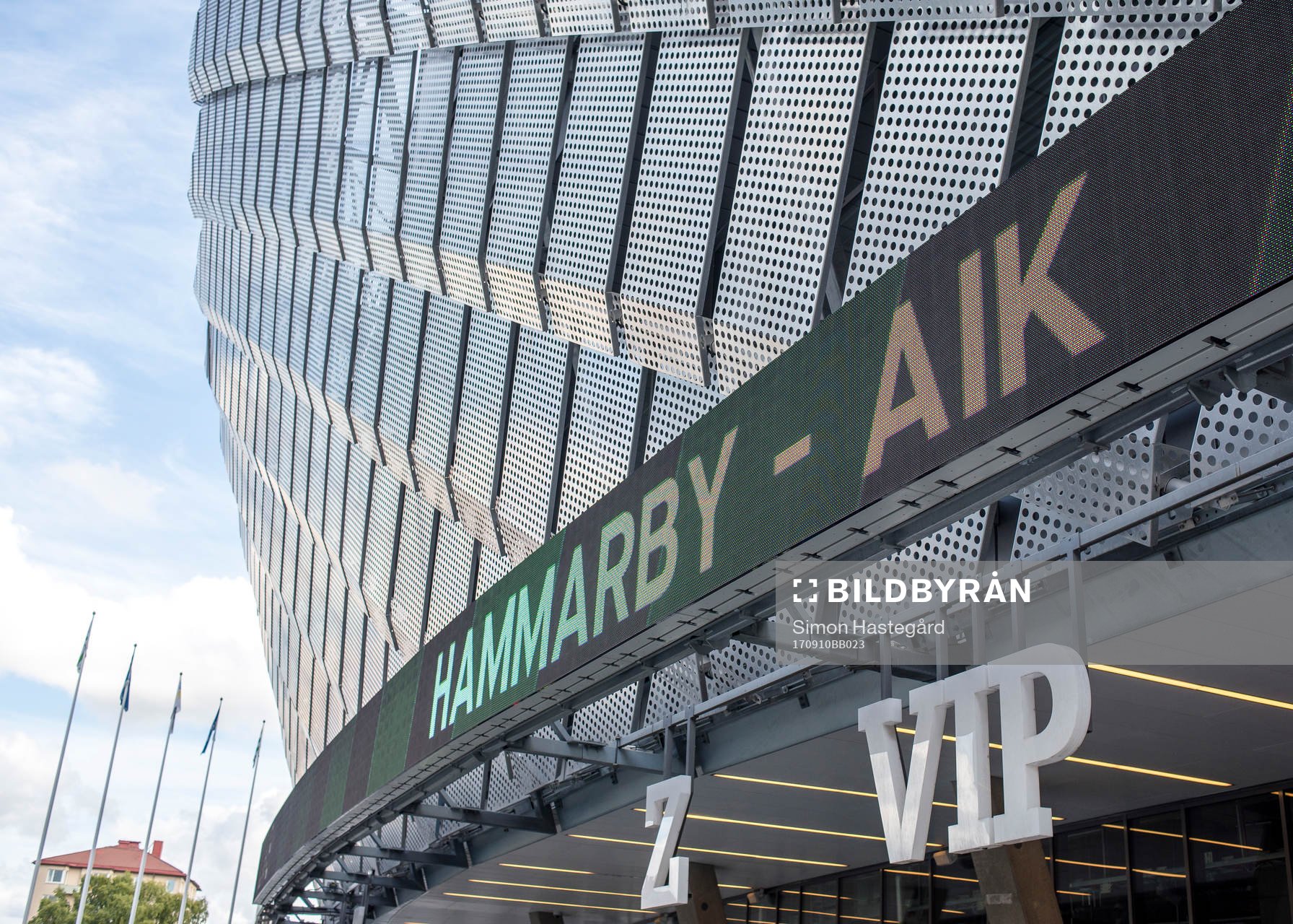 Generell exteriörbild på Tele2 Arena före