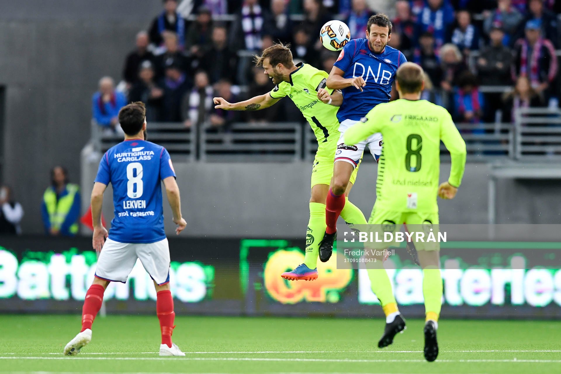 Patrick Mortensen of Sarpsborg and Jonatan Tollås Nation