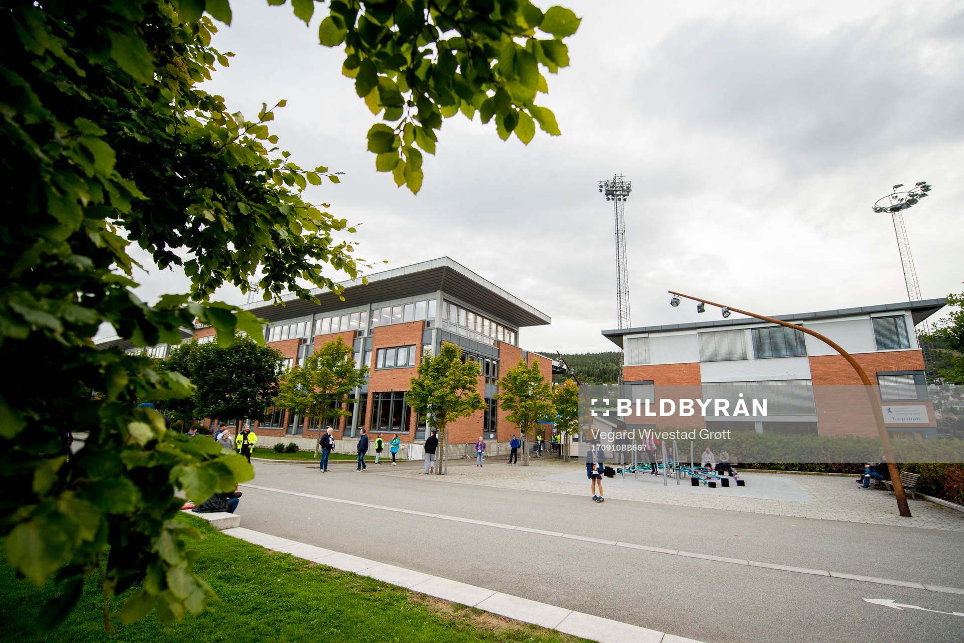 General view outside Marienlyst stadion ahead of the