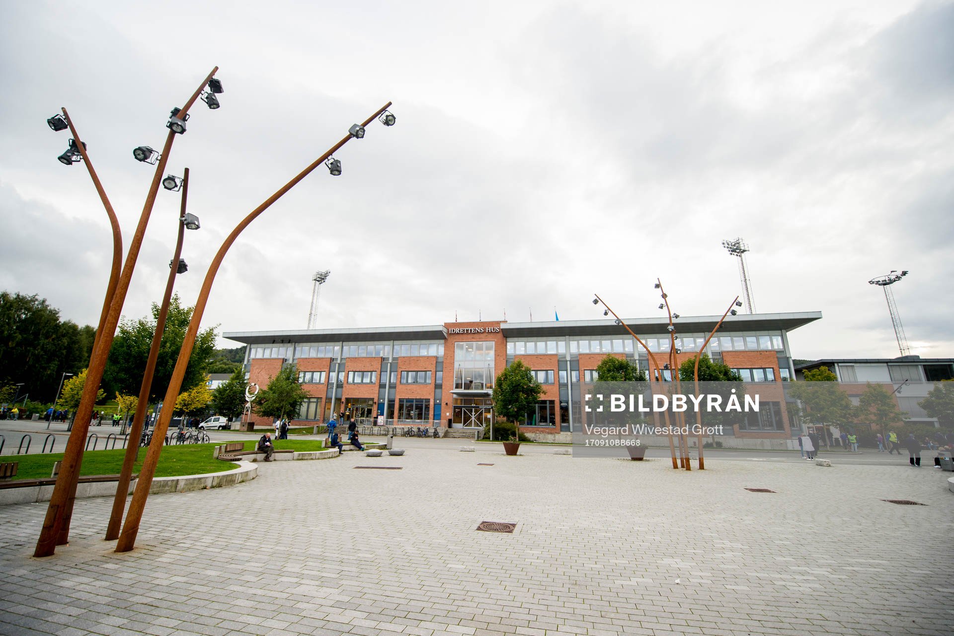 General view outside Marienlyst stadion ahead of the