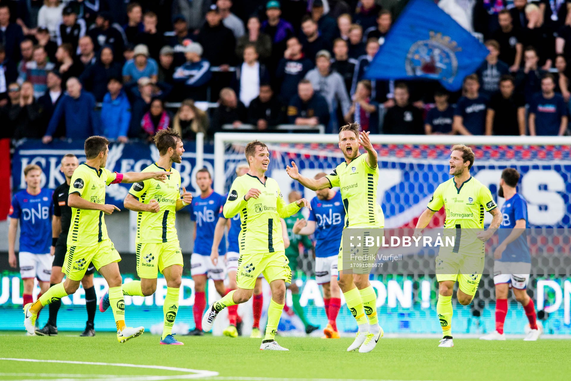 Ole Jörgen Halvorsen, of Sarpsborg 08 celebrates with his