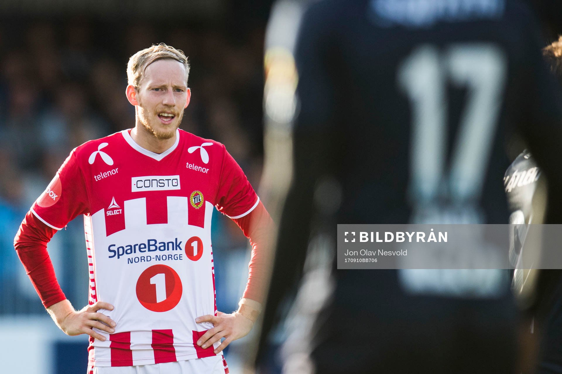 Gjermund Åsen of Tromsø looks dejected