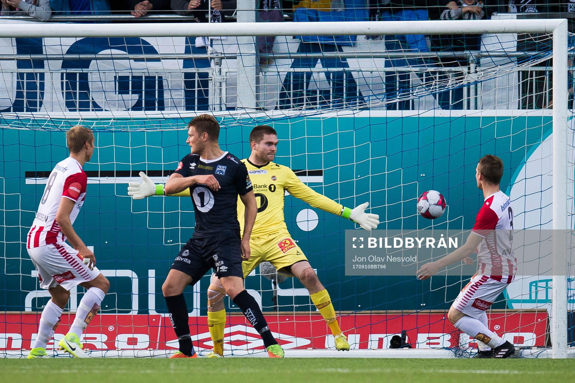 Benjamin Stokke of Kristiansund scores 3-0 behind