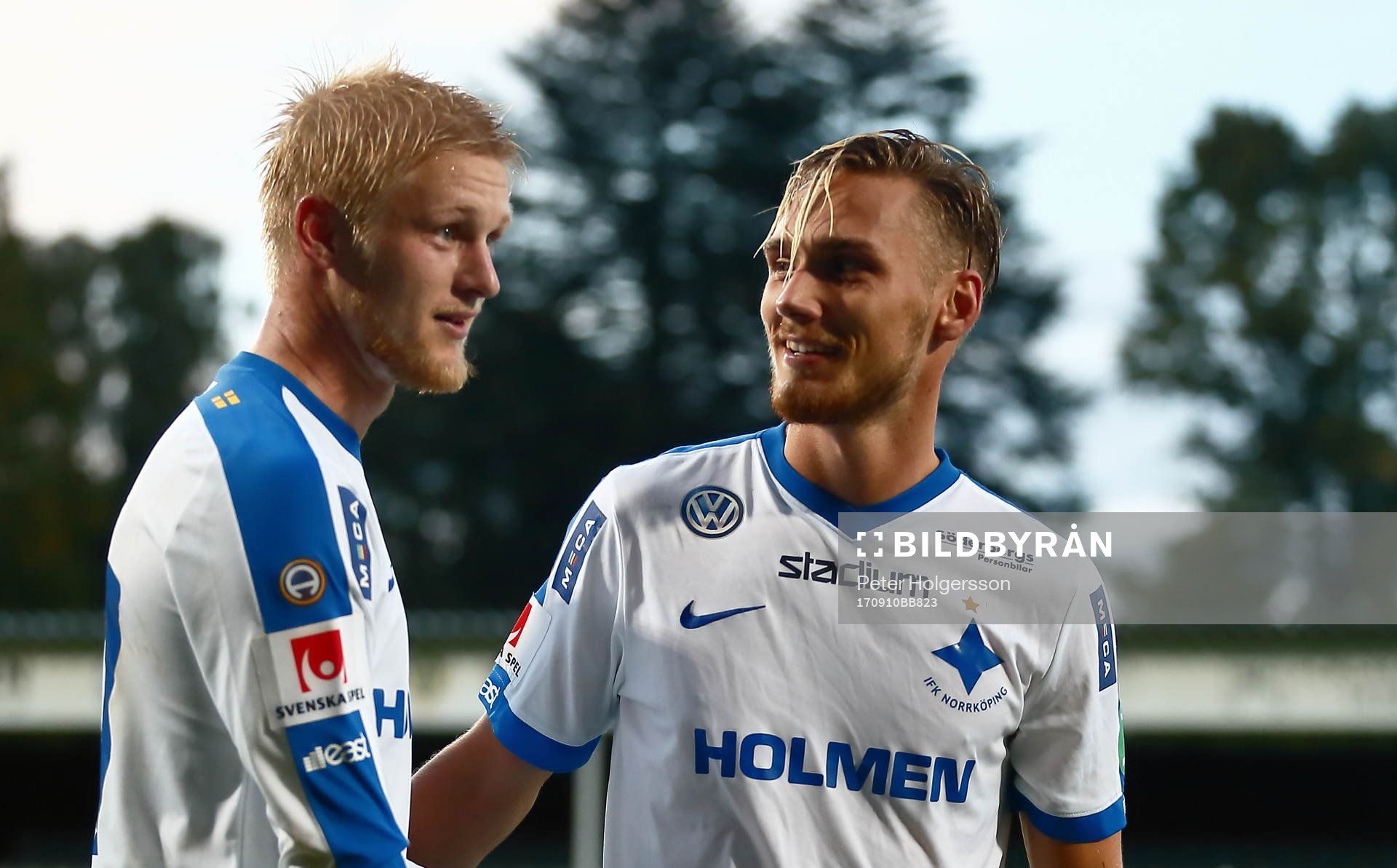Norrköpings målgörare Kalle Holmberg och Linus Wahlqvist