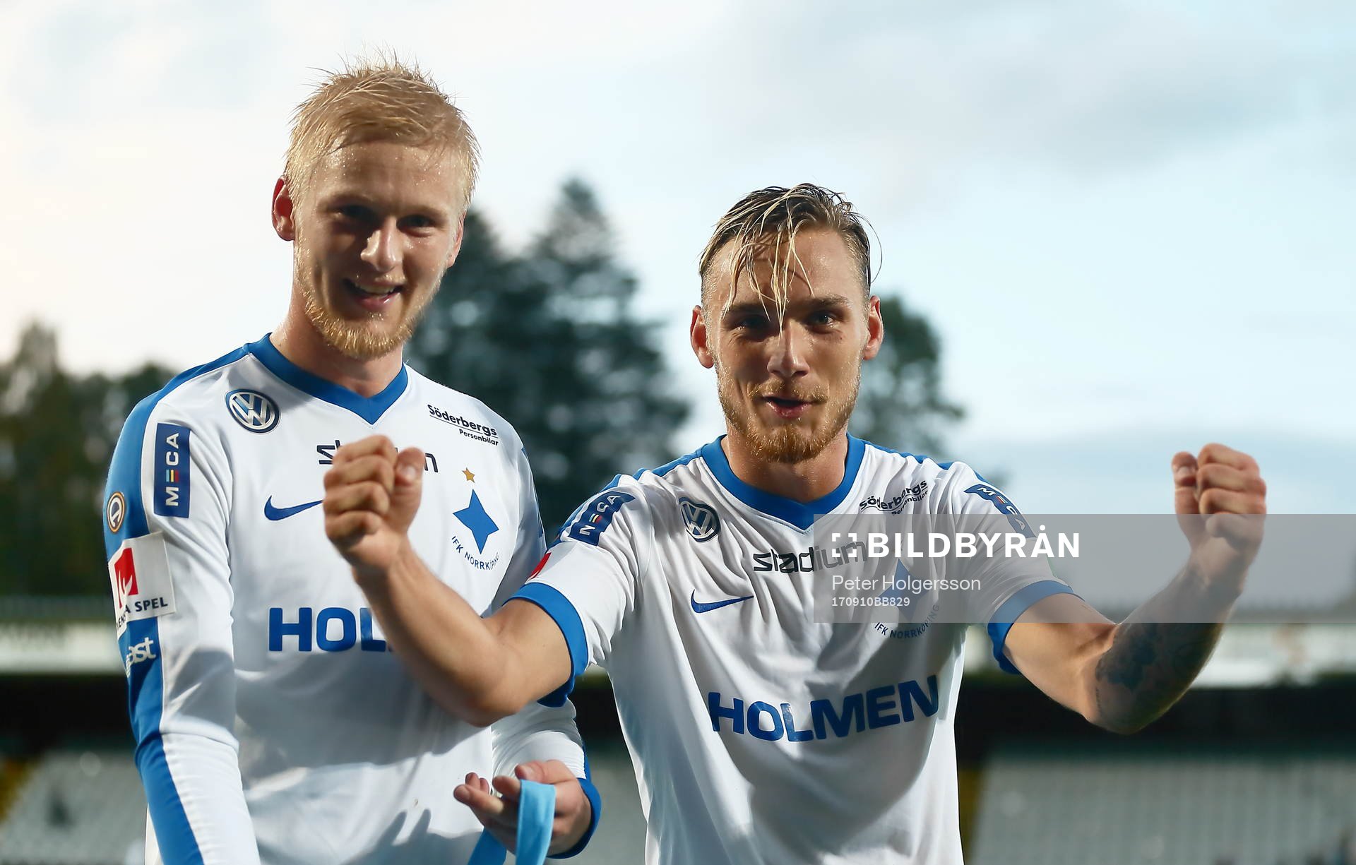 Norrköpings målgörare Kalle Holmberg och Linus Wahlqvist