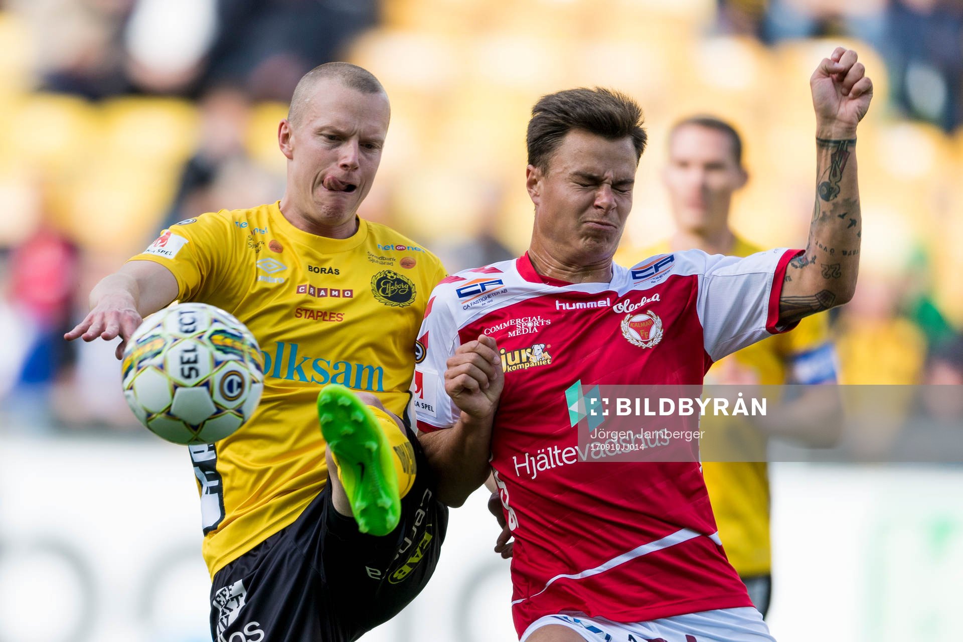Elfsborgs Daniel Gustavsson och Kalmars Melker Hallberg