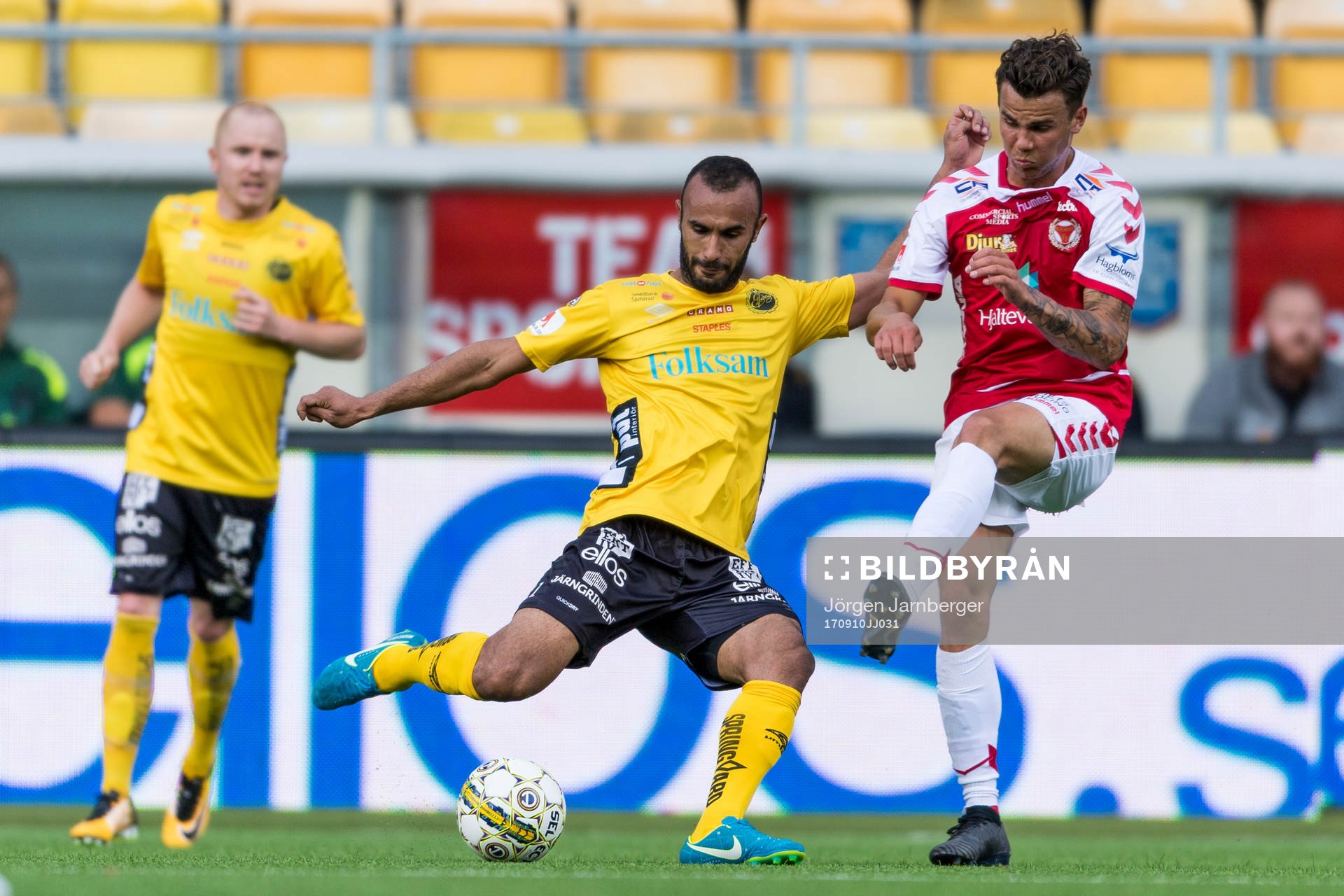 Elfsborgs Issam Jebali och Kalmars Herman Hallberg
