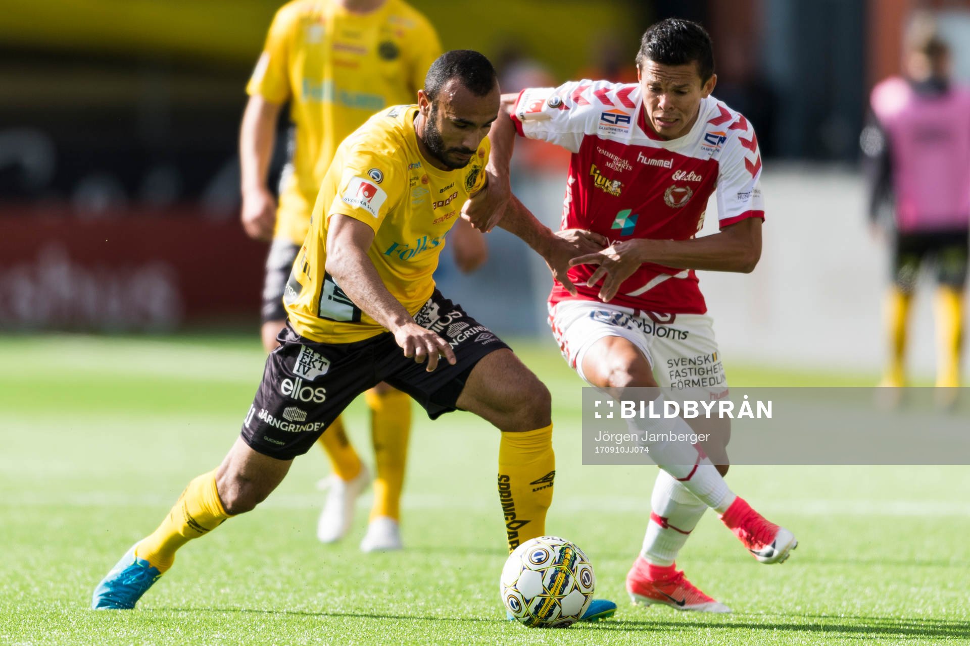Elfsborgs Issam Jebali och Kalmars Romário Pereira Sipião