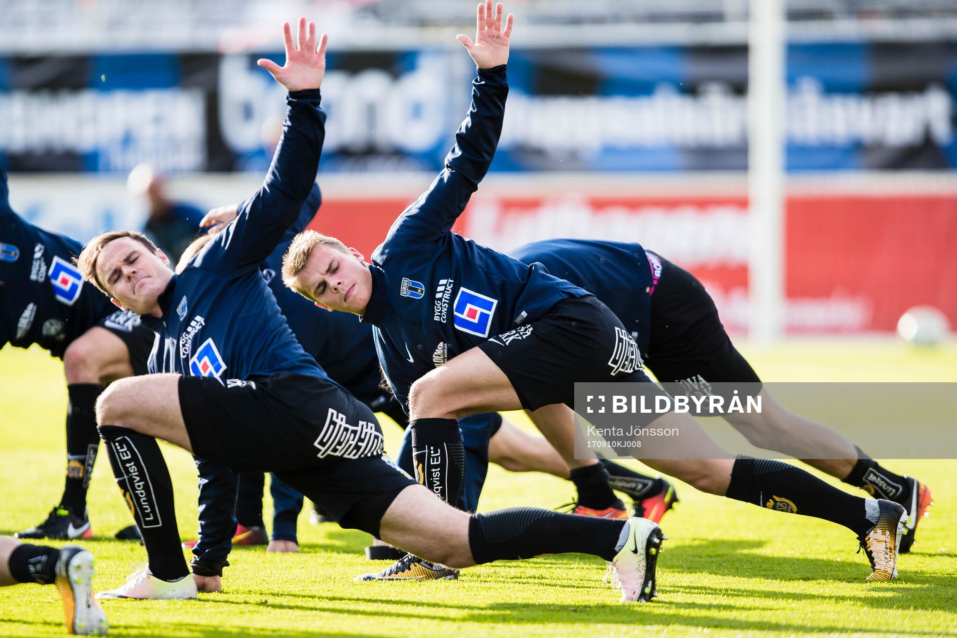 Sirius Niklas Busch Thor och Elias Andersson innan