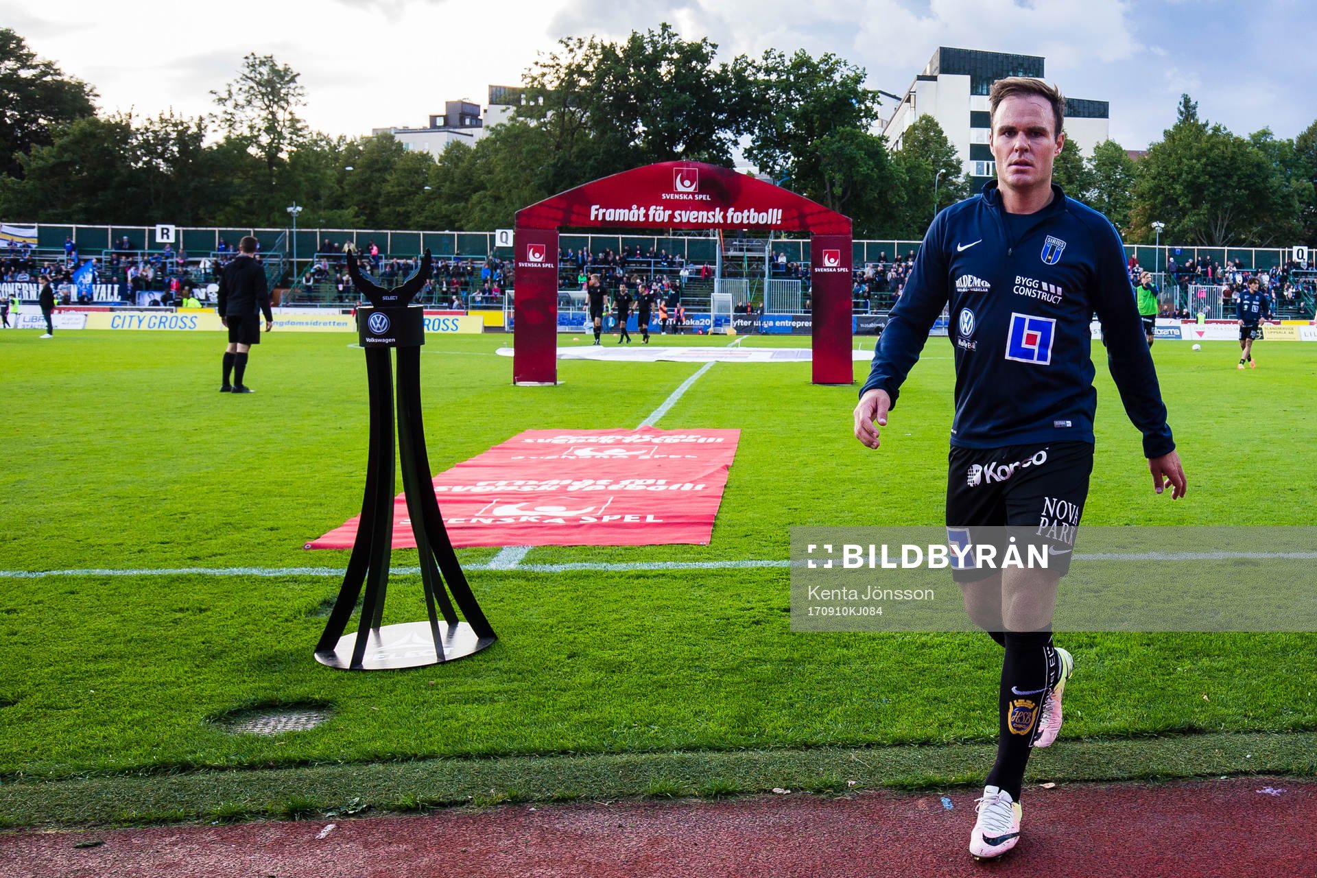 Sirius Niklas Busch Thor innan fotbollsmatchen i