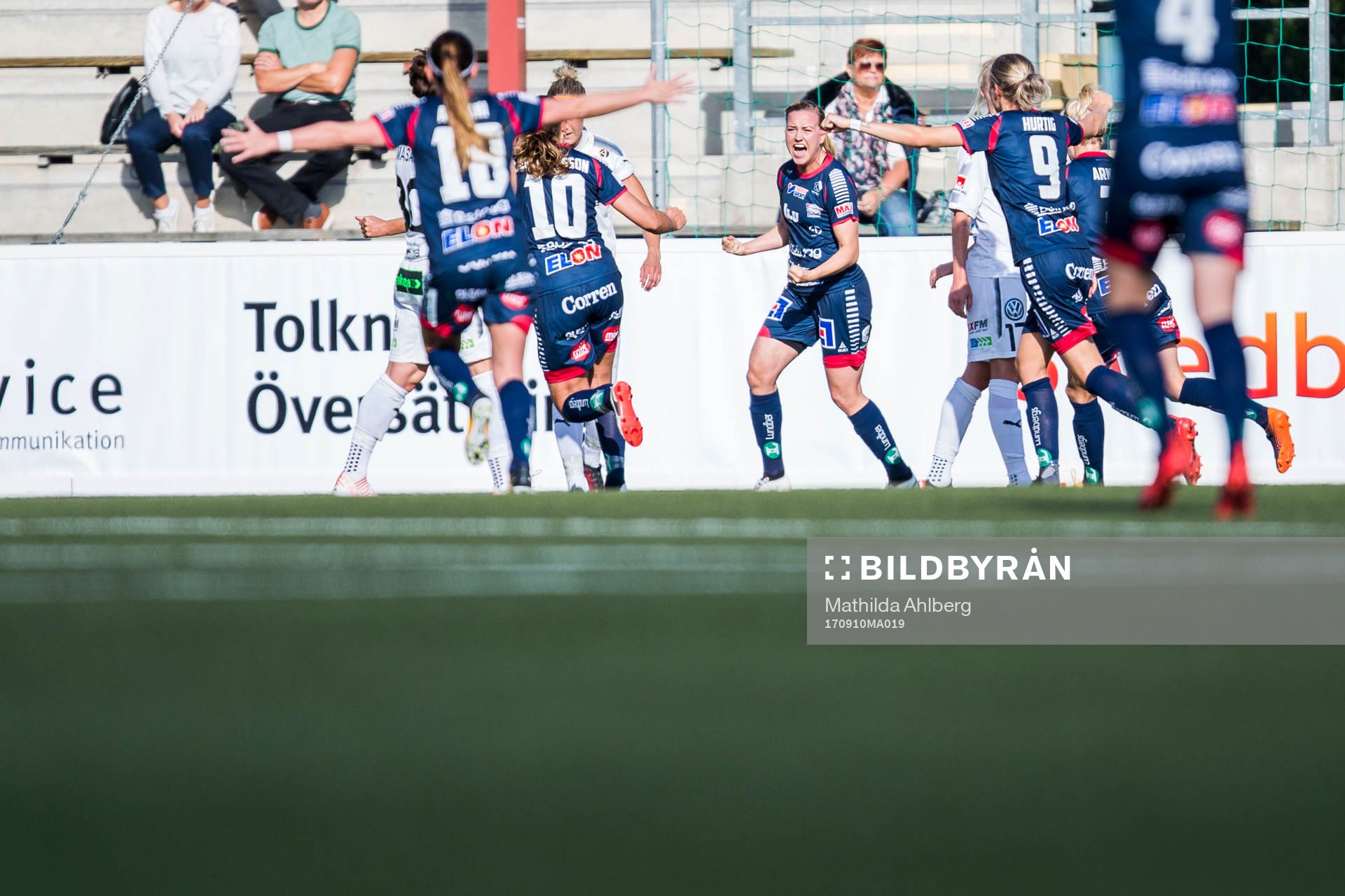 Linköpings Kristine Minde jublar