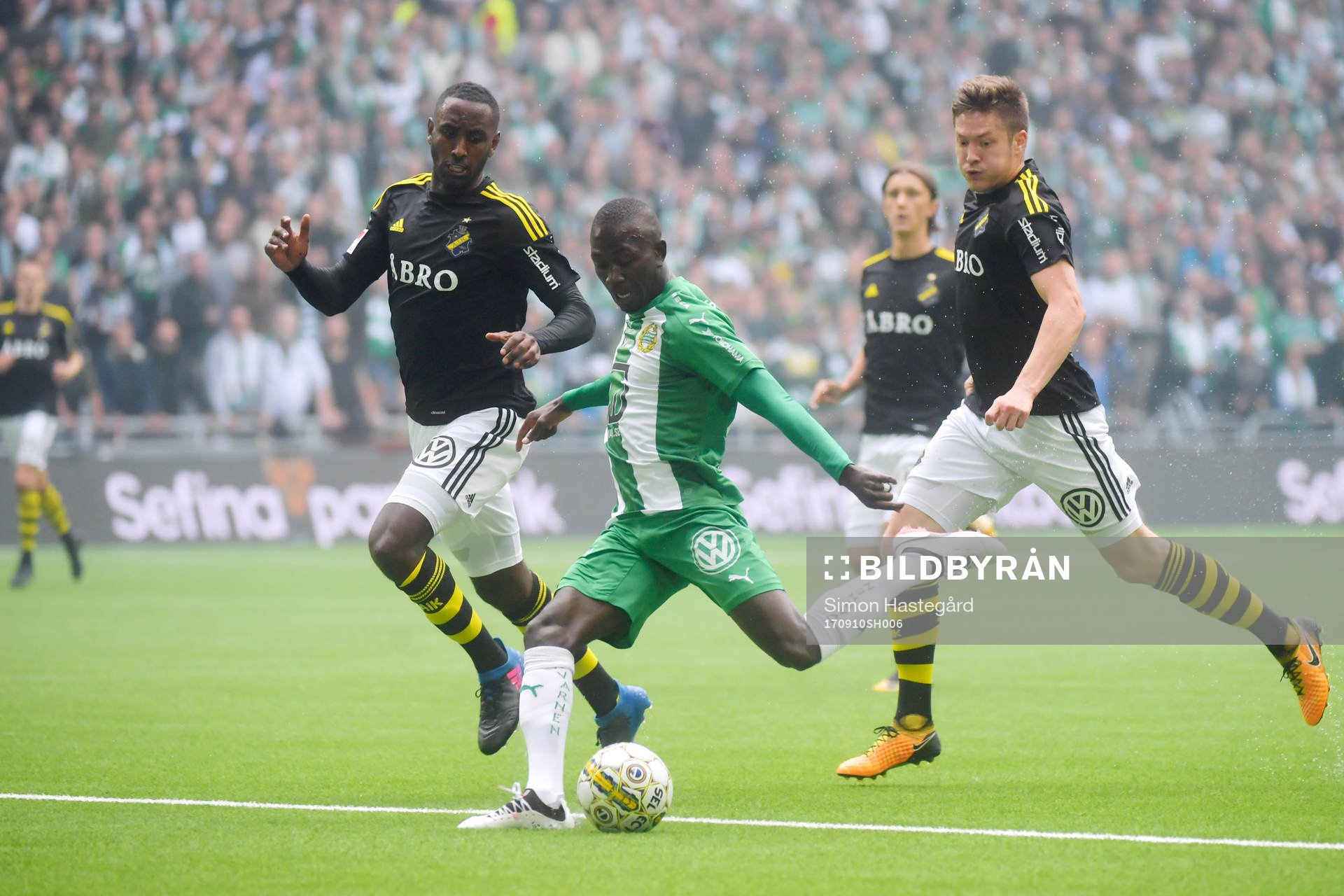 Hammarbys Pa Amat Dibba gör 1-0-målet