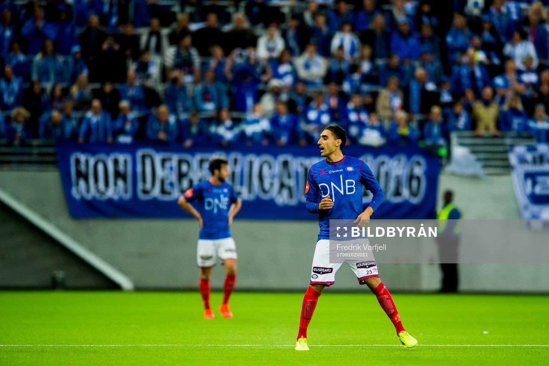 Mohammed Abdellaoue of Vålerenga during the Eliteserien match between Vålerenga and Sarpsborg 08 on September 10, 2017 in Oslo.