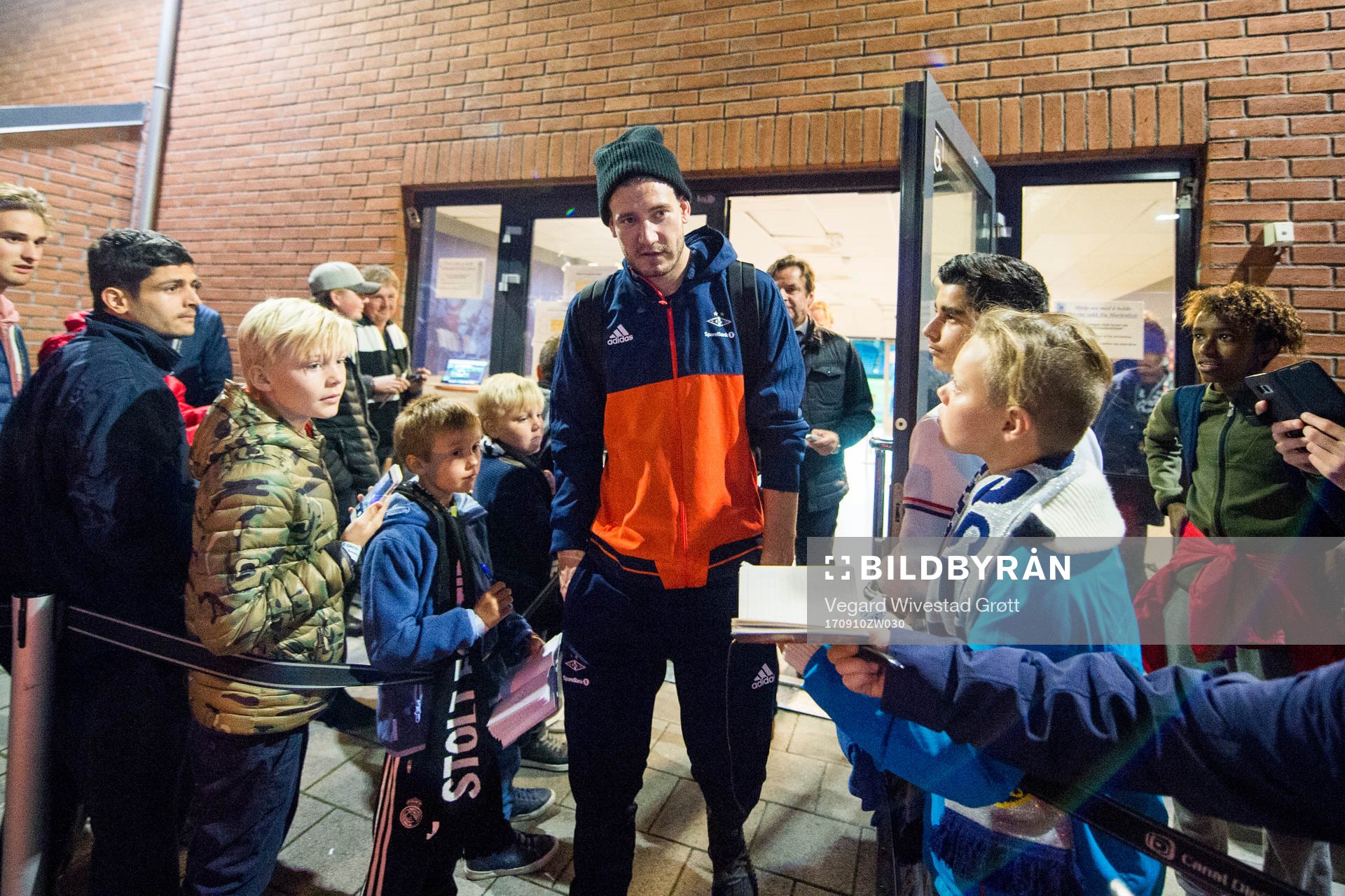 Nicklas Bendtner of Rosenborg leaves the stadium