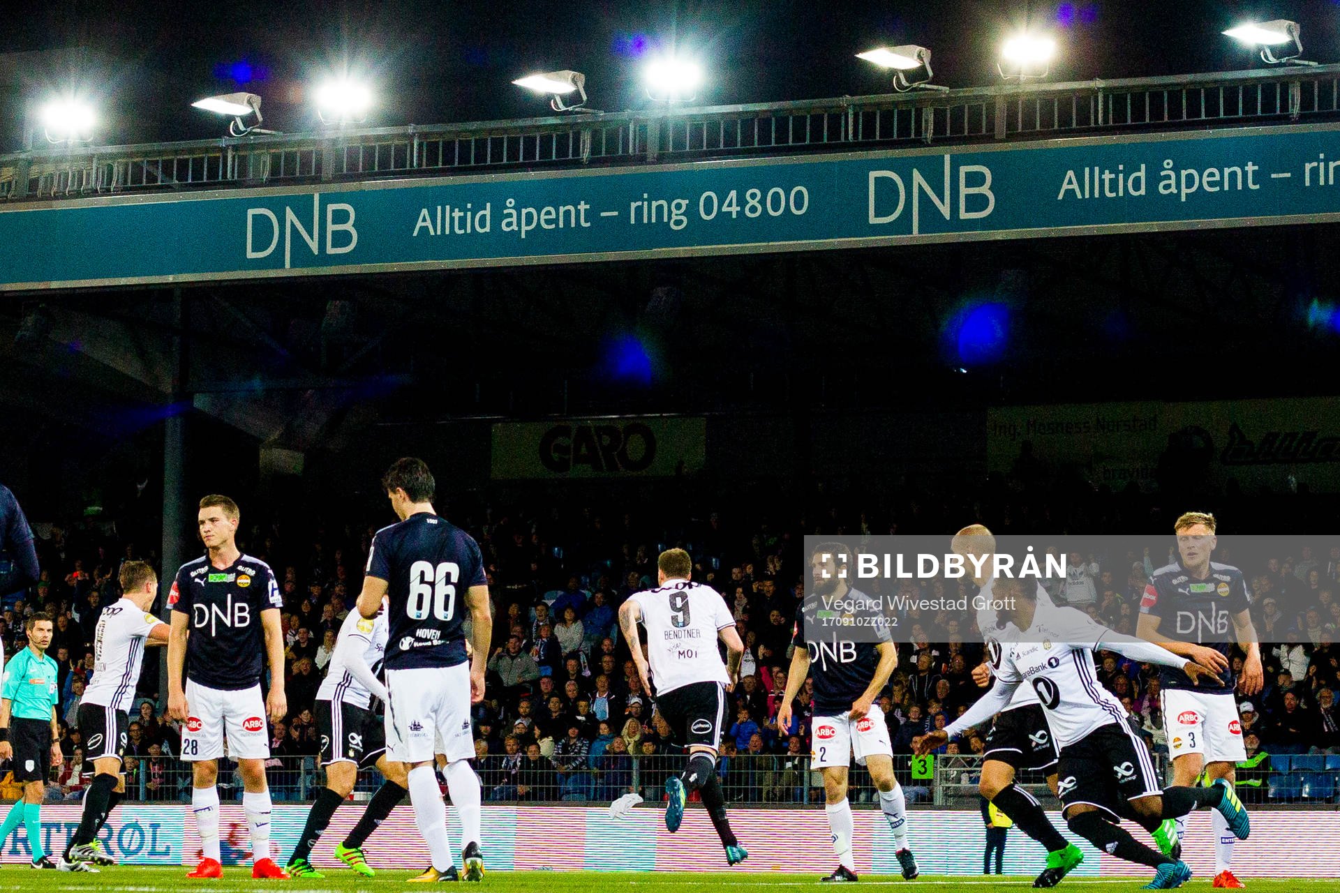 Nicklas Bendtner of Rosenborg celebrates