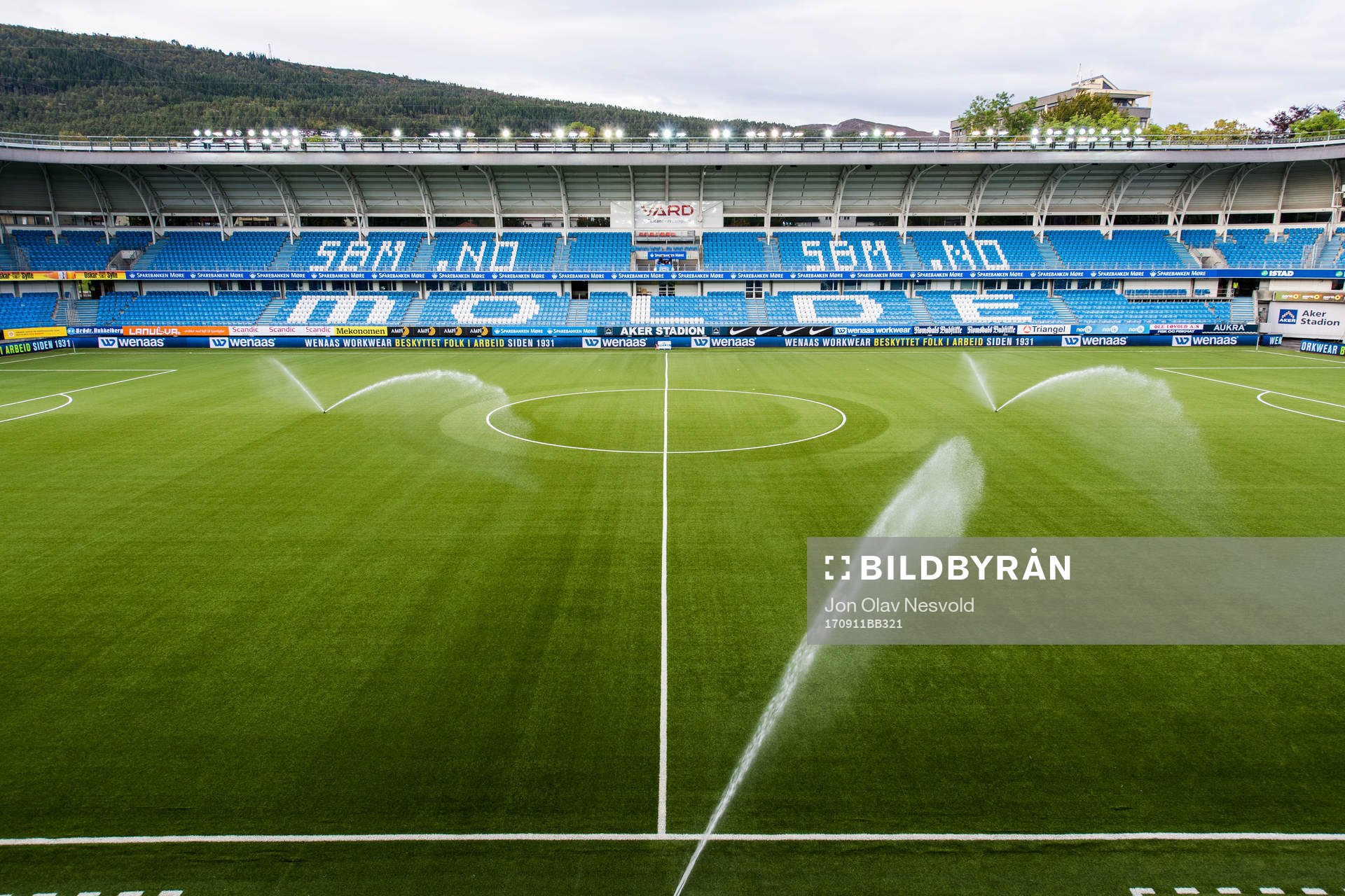 General interior view of Aker stadion