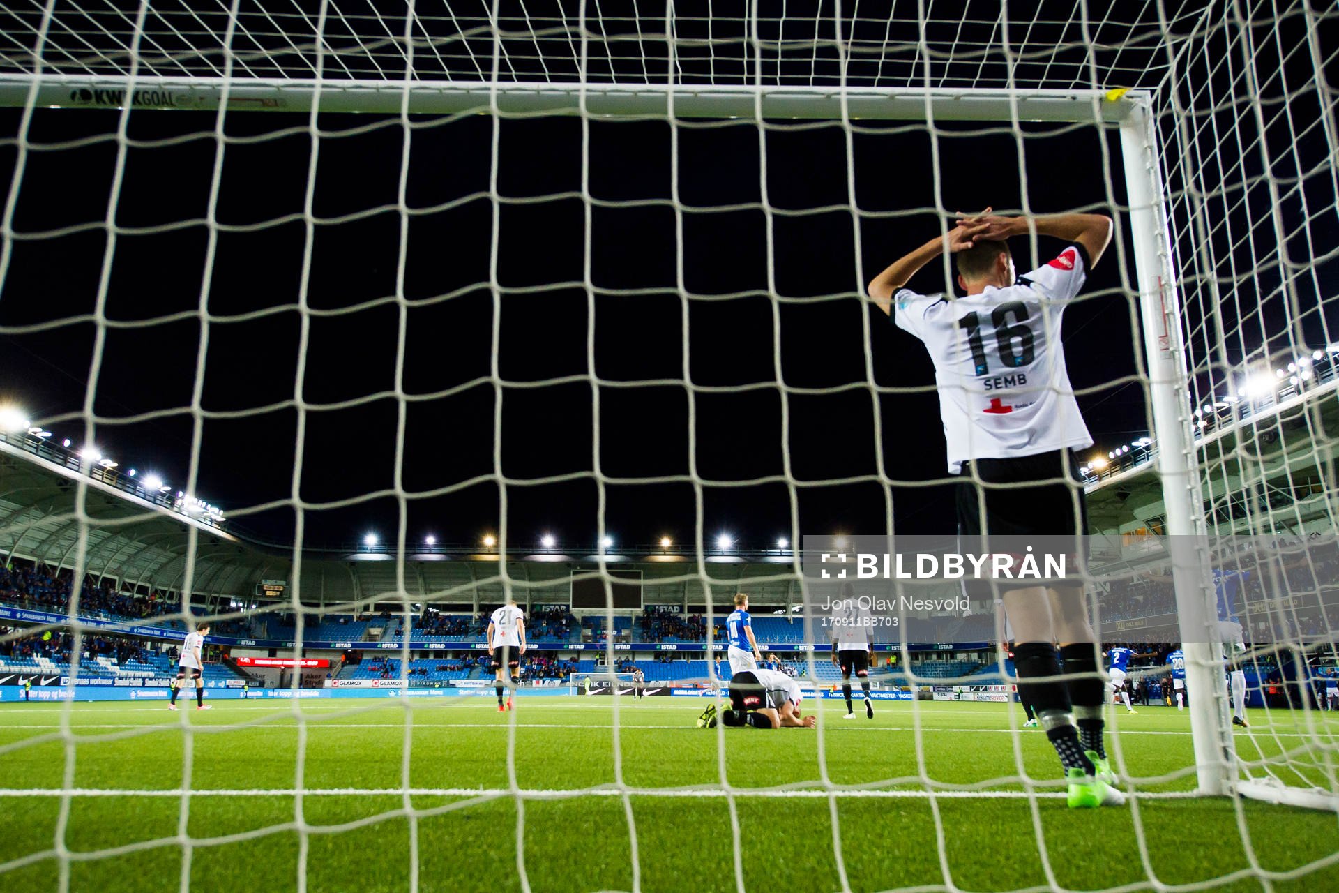 Fredrik Semb Berge of Odd looks dejected
