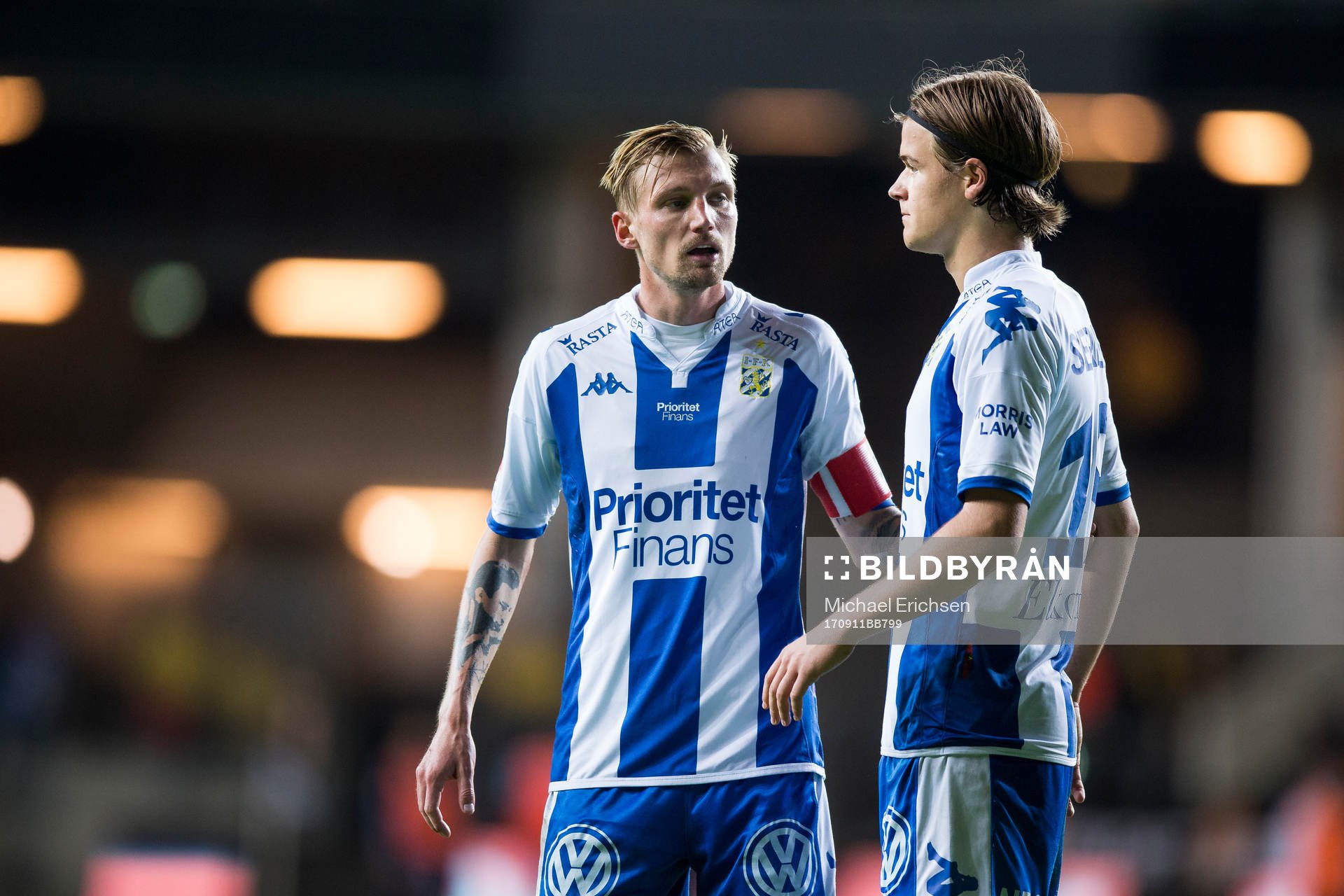 IFK Göteborgs Sebastian Eriksson och August Erlingmark