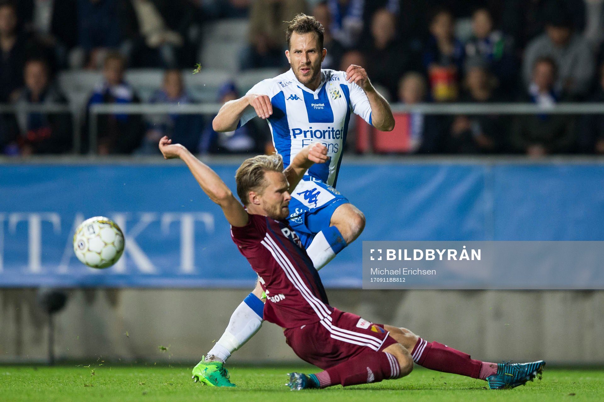 IFK Göteborgs Tobias Hysén och Djurgårdens Jacob Une
