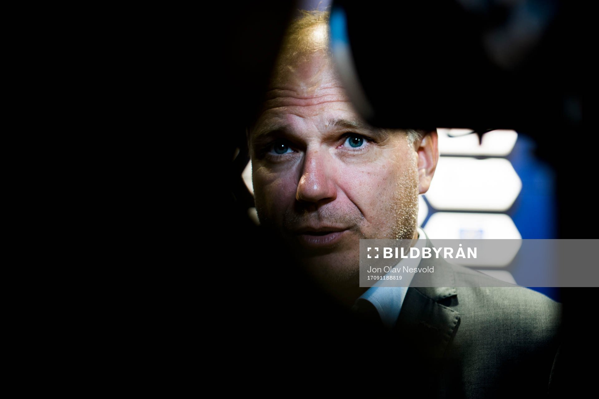 Dag-Eilev Fagermo, head coach of Odd, speaks with media