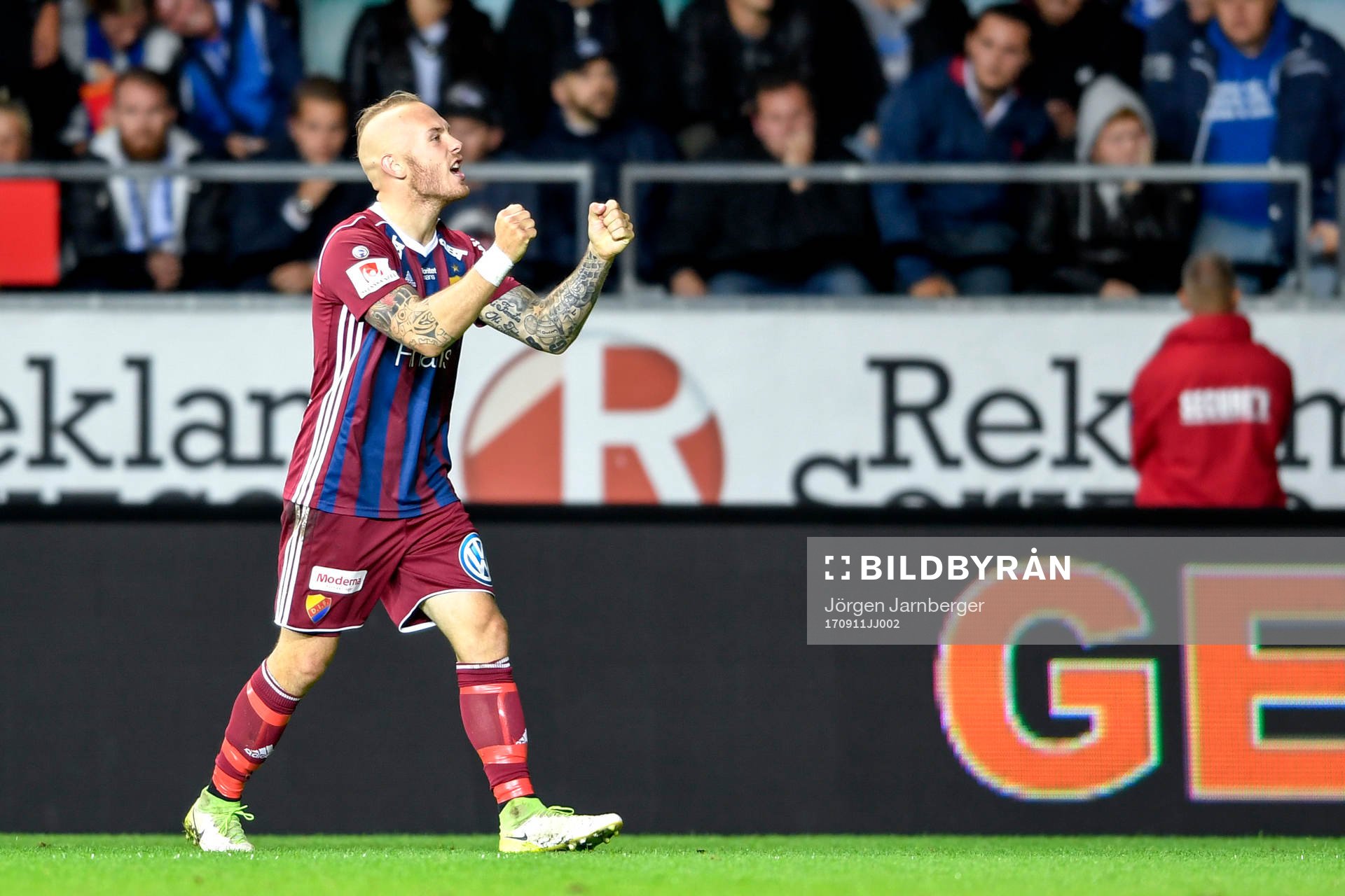 Djurgårdens Magnus Eriksson jublar