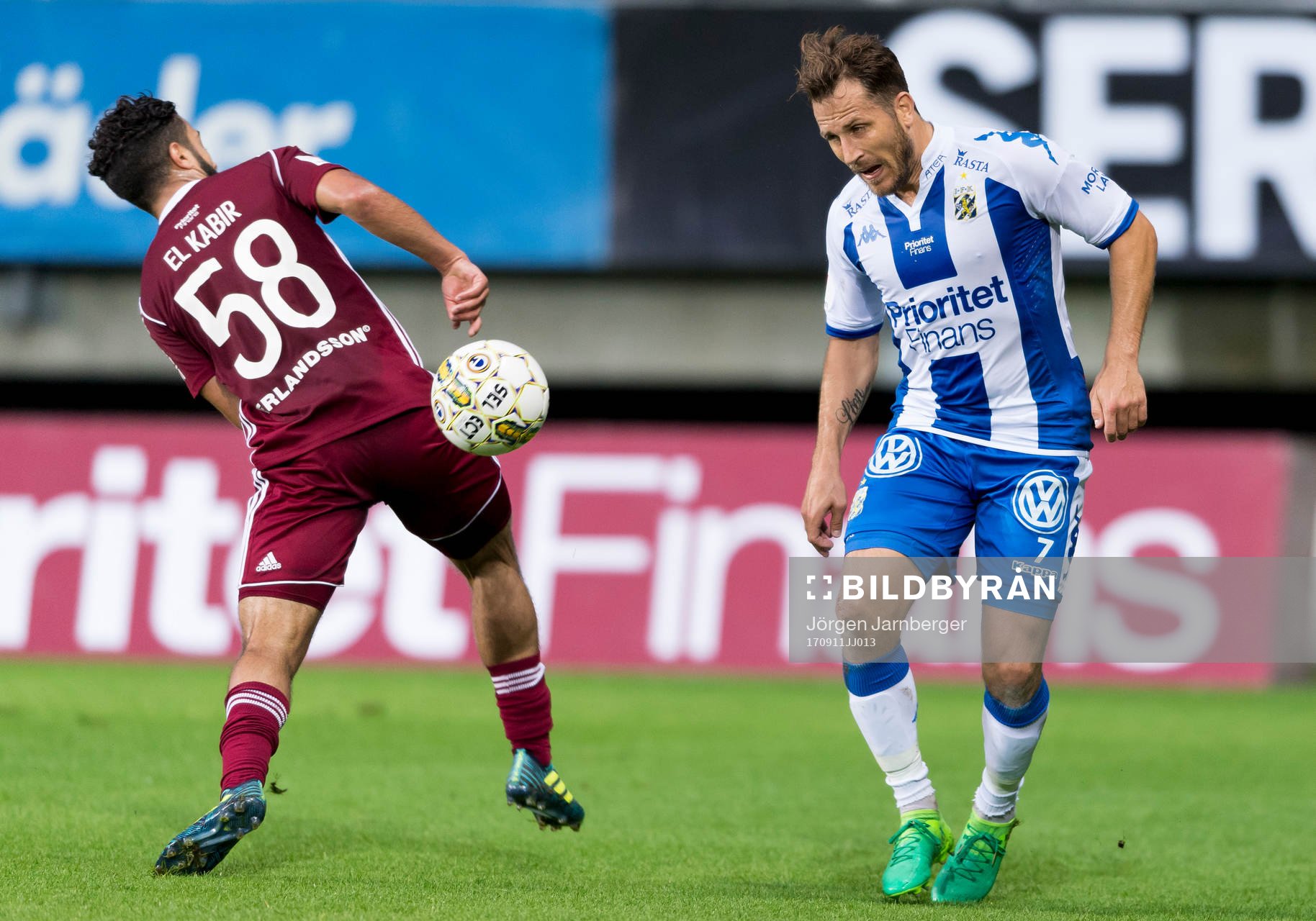 IFK Göteborgs Tobias Hysén och Djurgårdens Othman El
