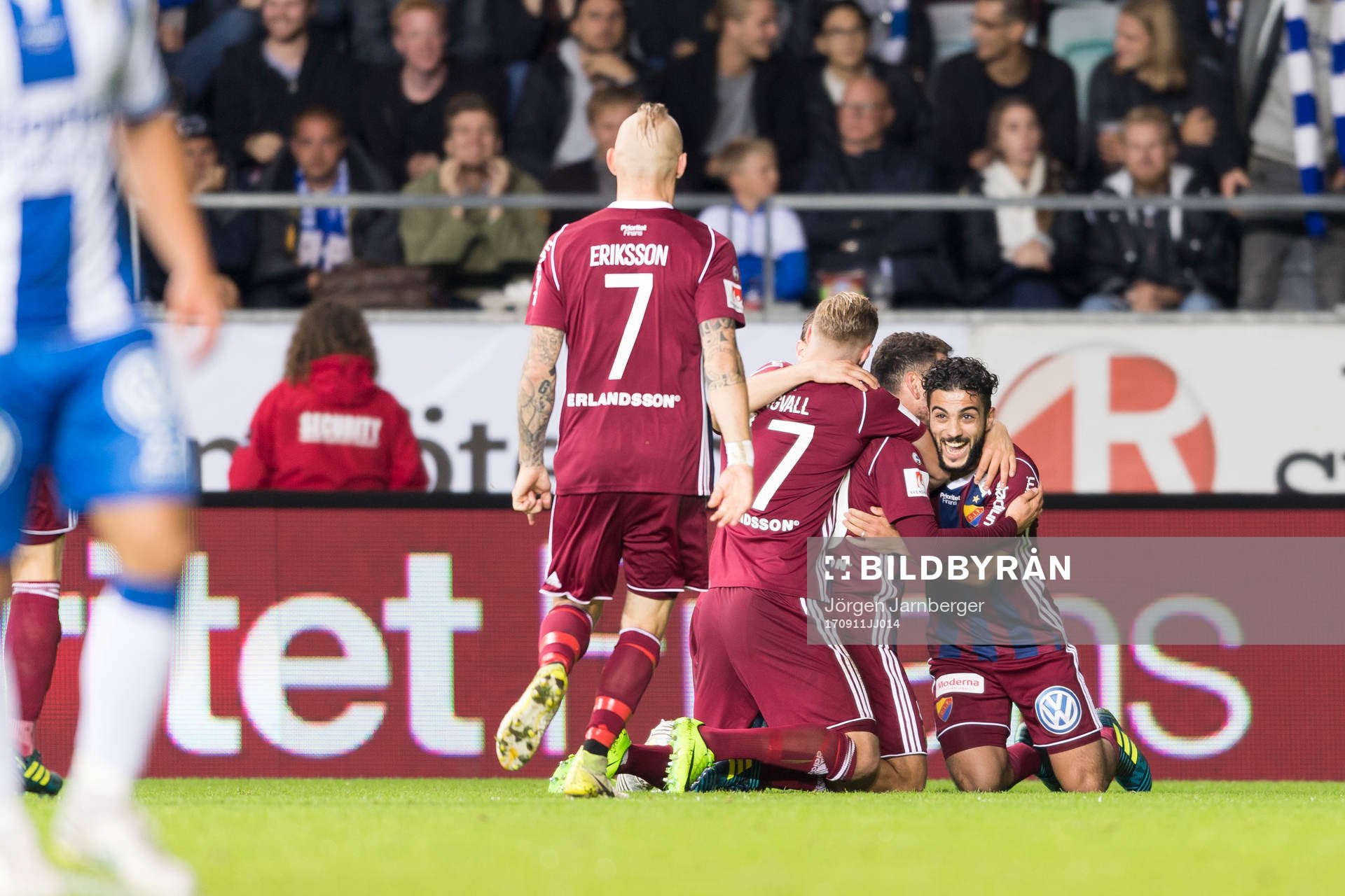 Djurgårdens Kerim Mrabti jublar