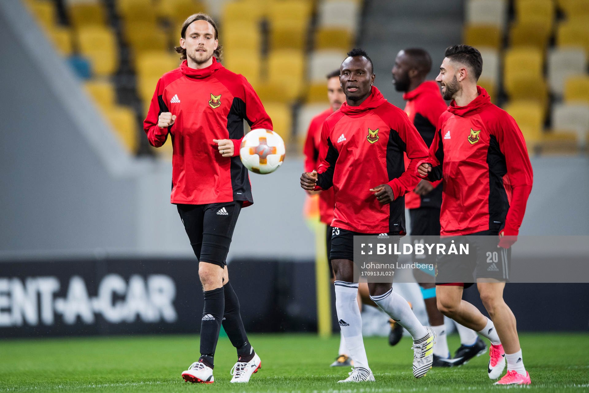 Östersunds Tom Pettersson, Samuel Mensiro och Gabriel Somi
