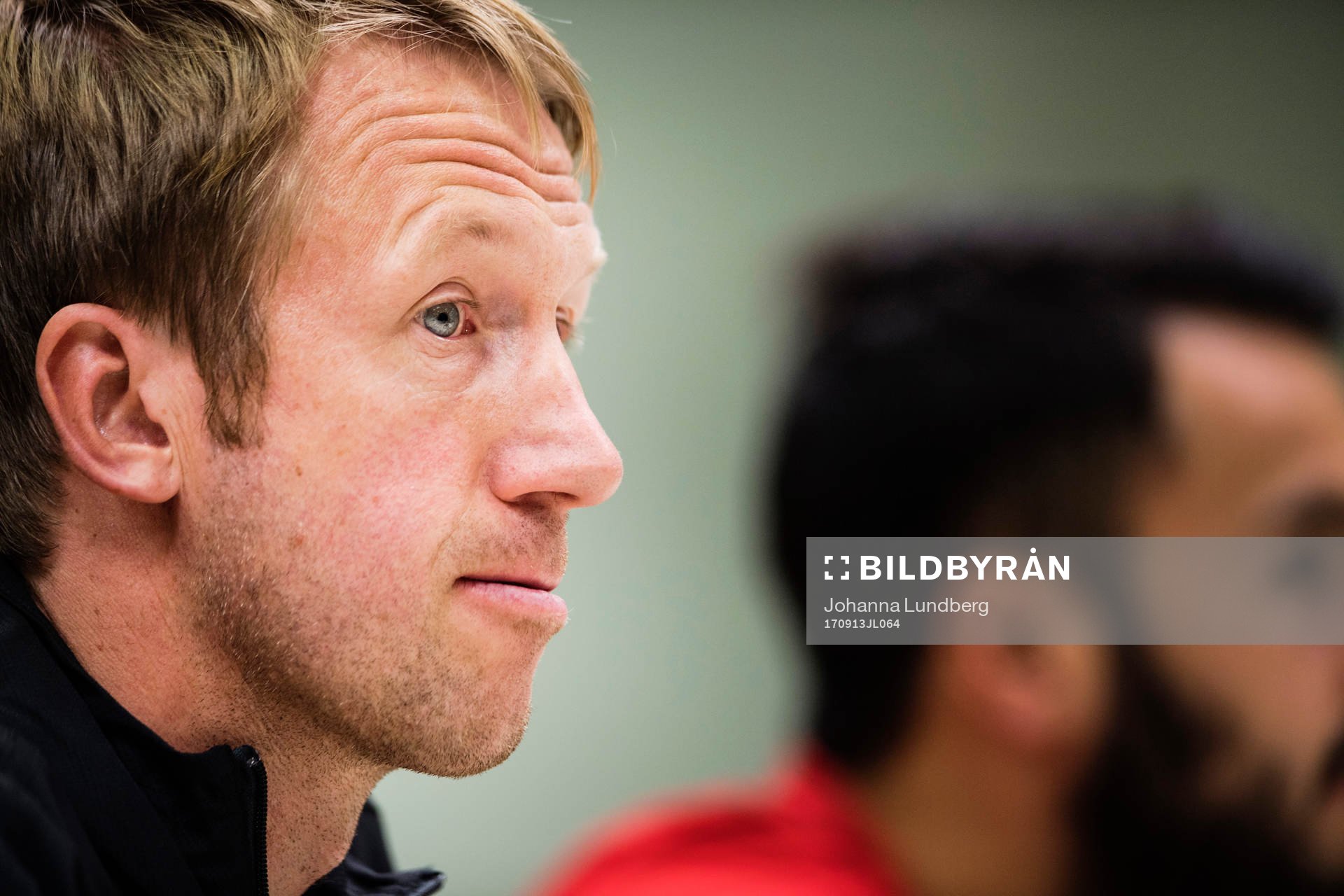 Östersunds tränare Graham Potter deltar i en