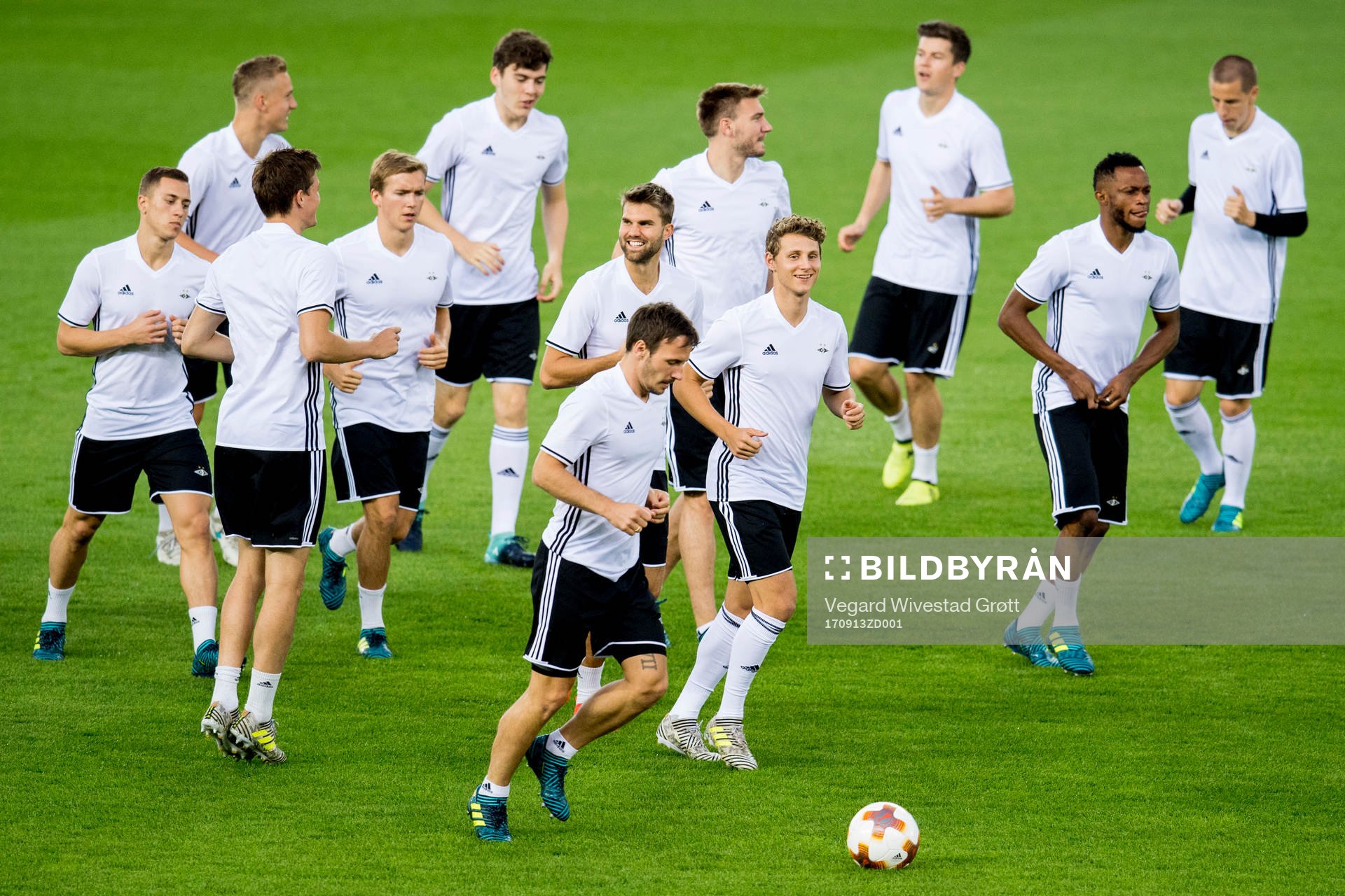 Vegar Eggen Hedenstad and his teammates of Rosenborg