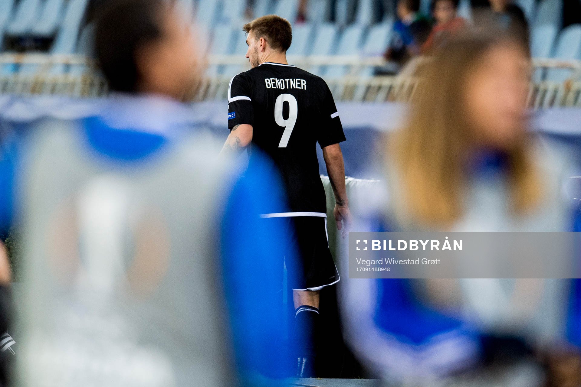 Nicklas Bendtner of Rosenborg leaves the pitch