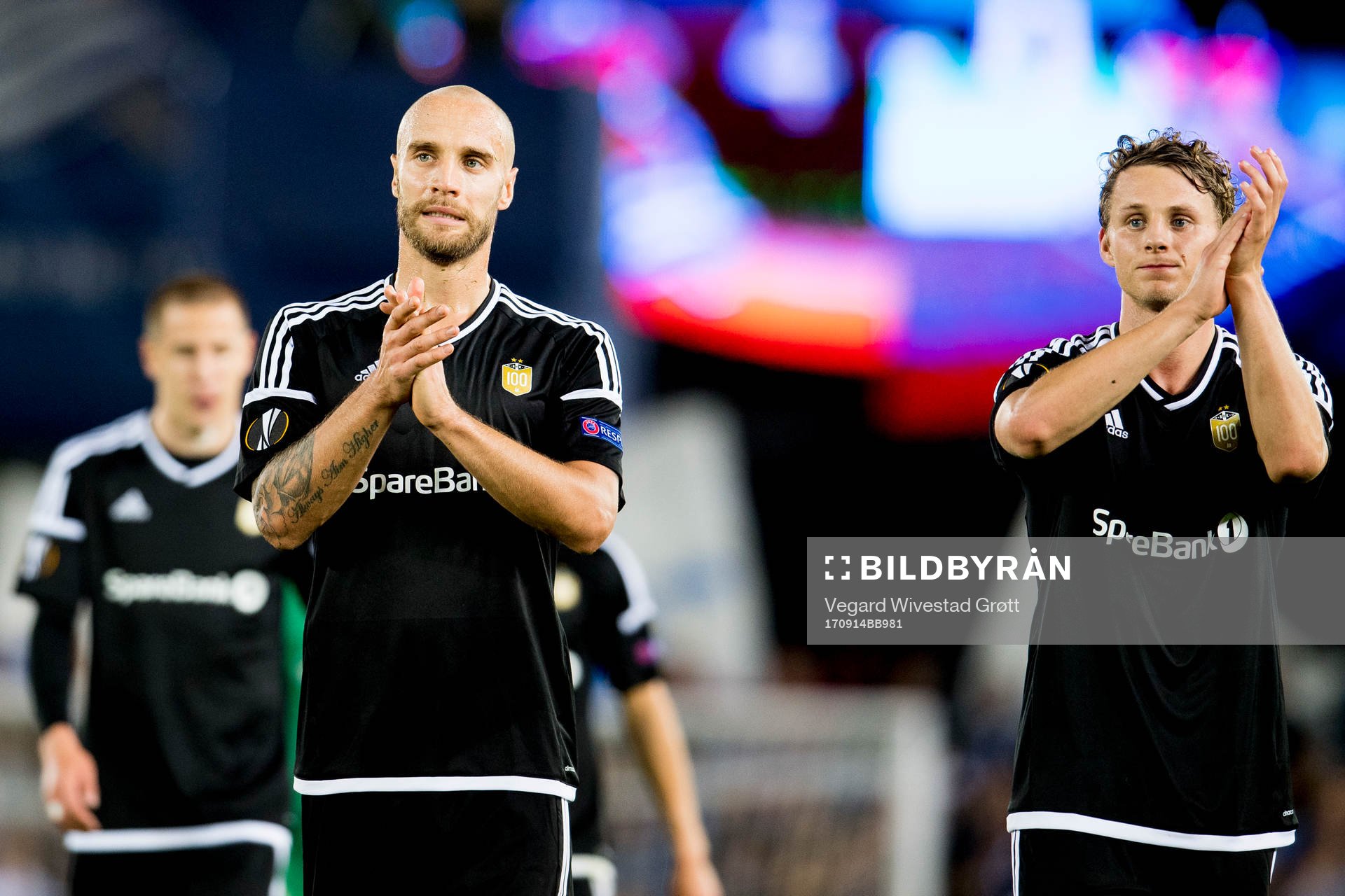 Tore Reginiussen and Vegar Eggen Hedenstad of Rosenborg