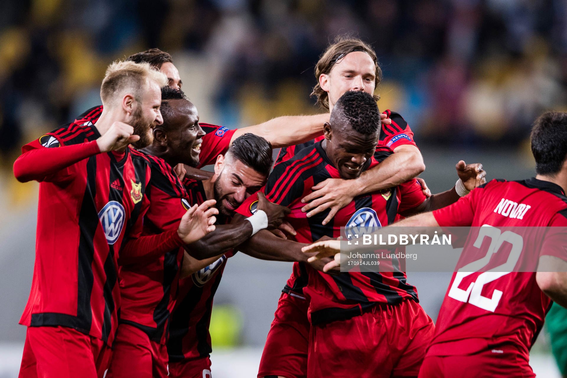Östersunds Curtis Edwards, Samuel Mensiro, Brwa Nouri,