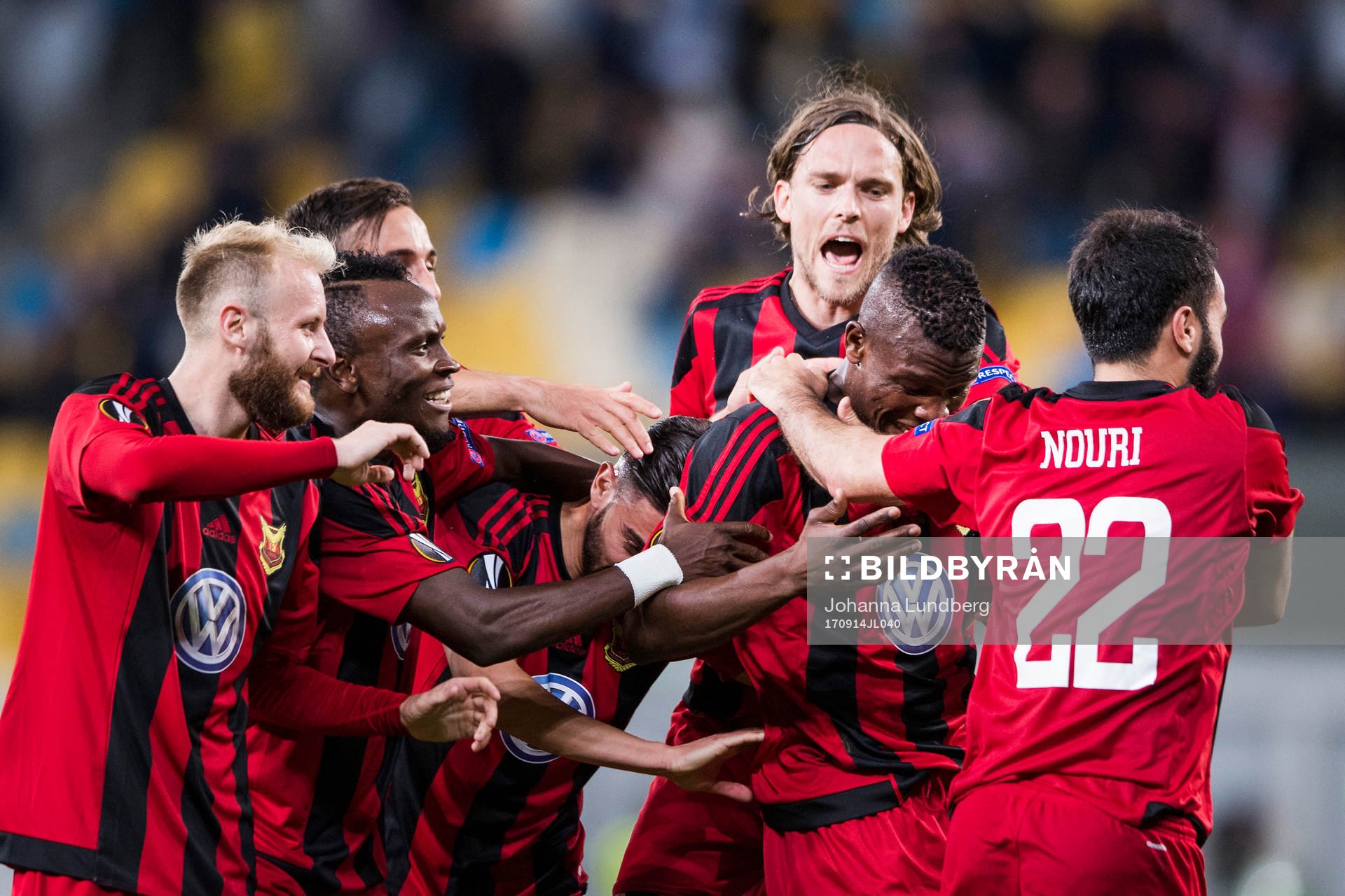 Östersunds Curtis Edwards, Samuel Mensiro, Brwa Nouri,