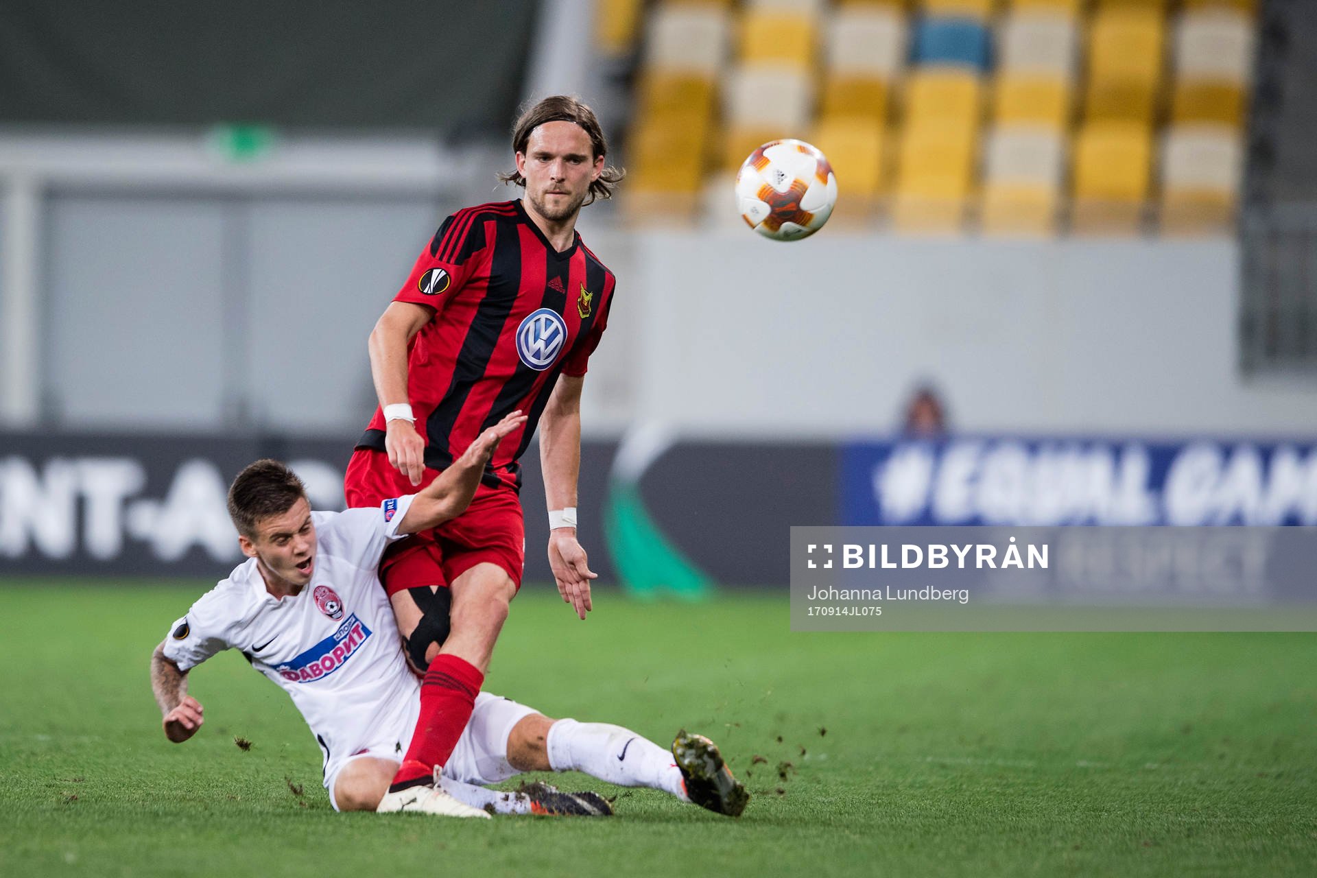 Östersunds Tom Pettersson och Zoryas Maksym Lunov