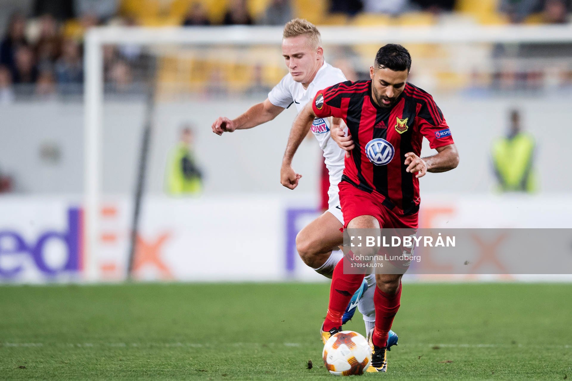 Zoryas Oleksandr Svatok och Östersunds Saman Ghoddos