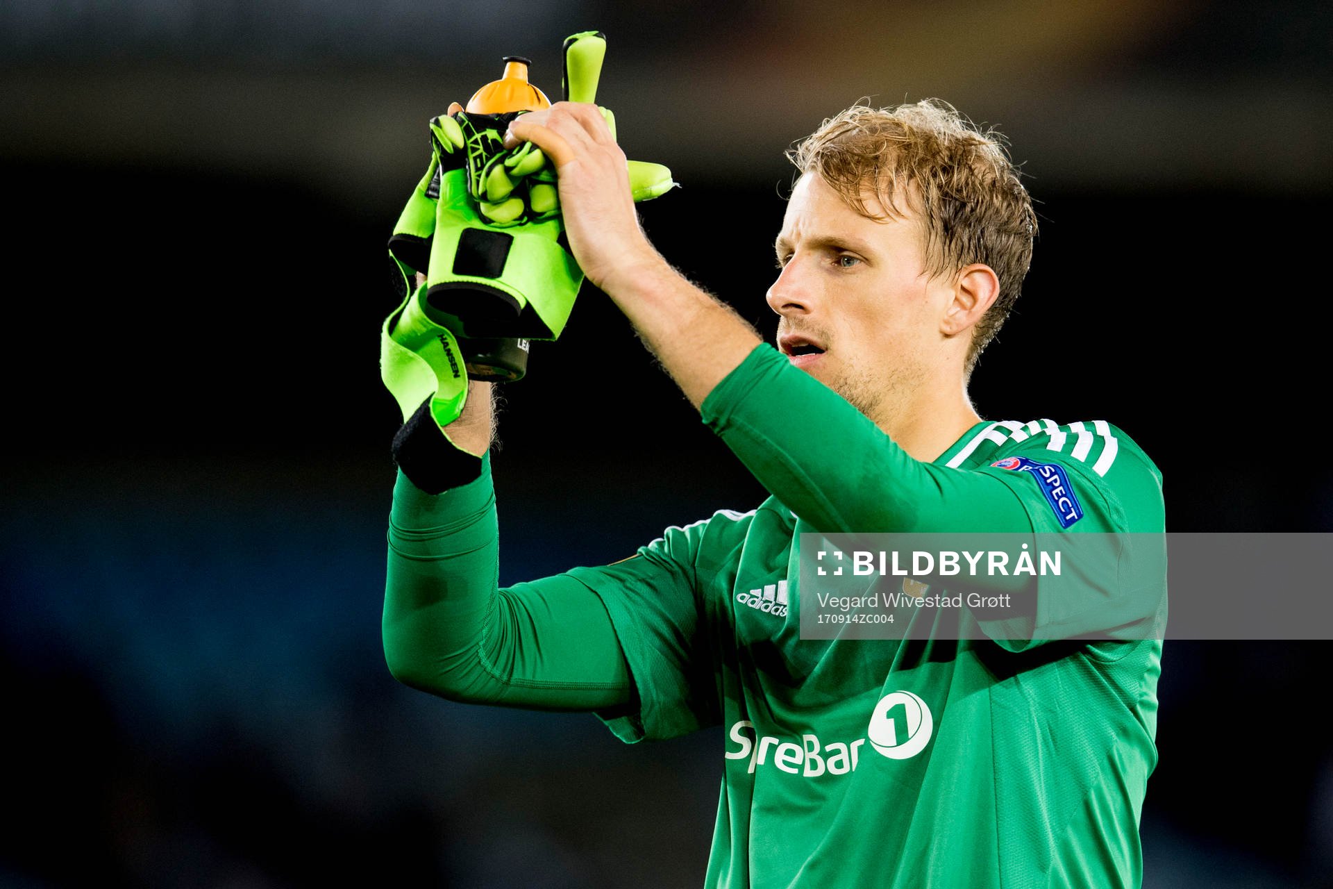 Goalkeeper André Hansen of Rosenborg