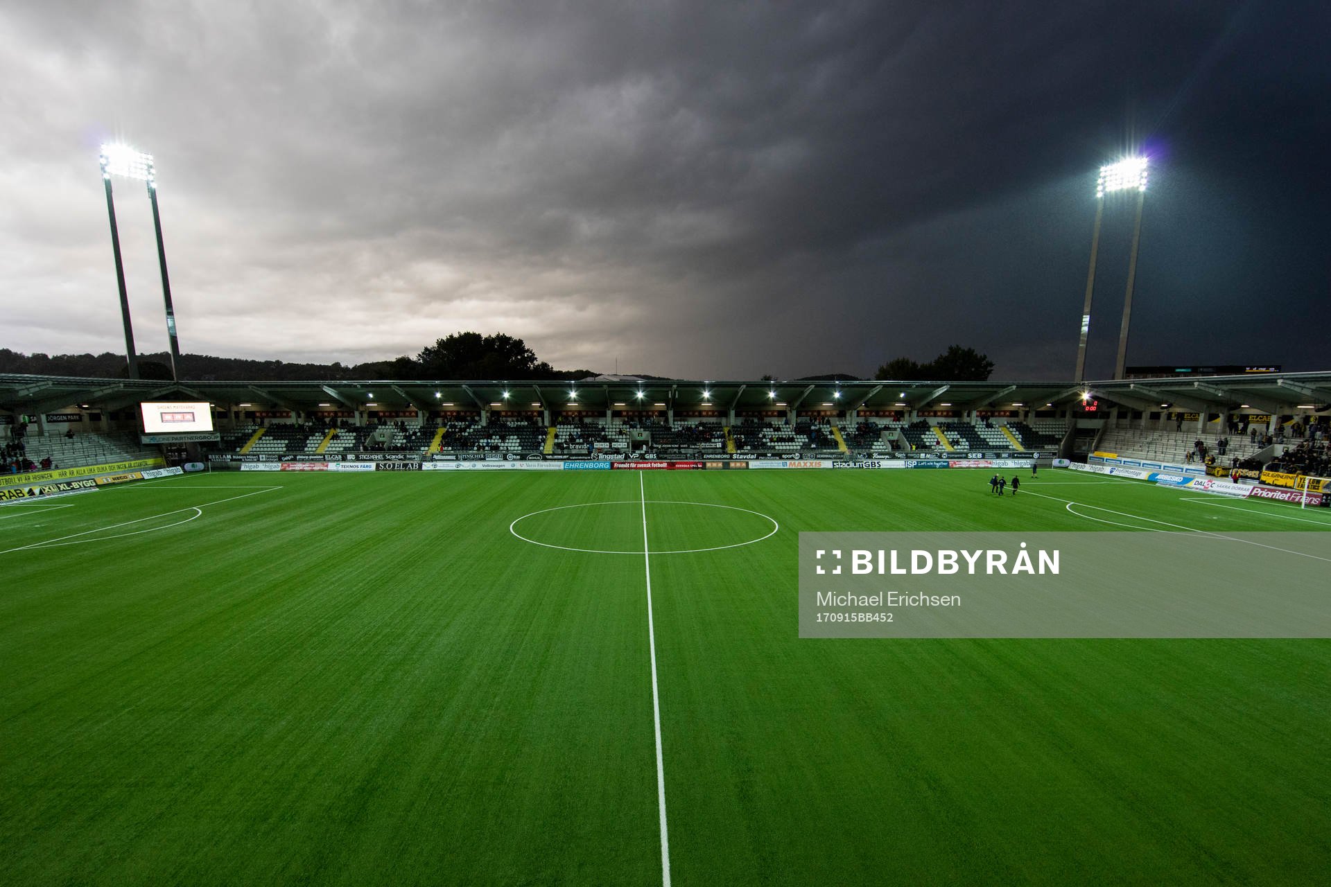Vy över Bravida Arena