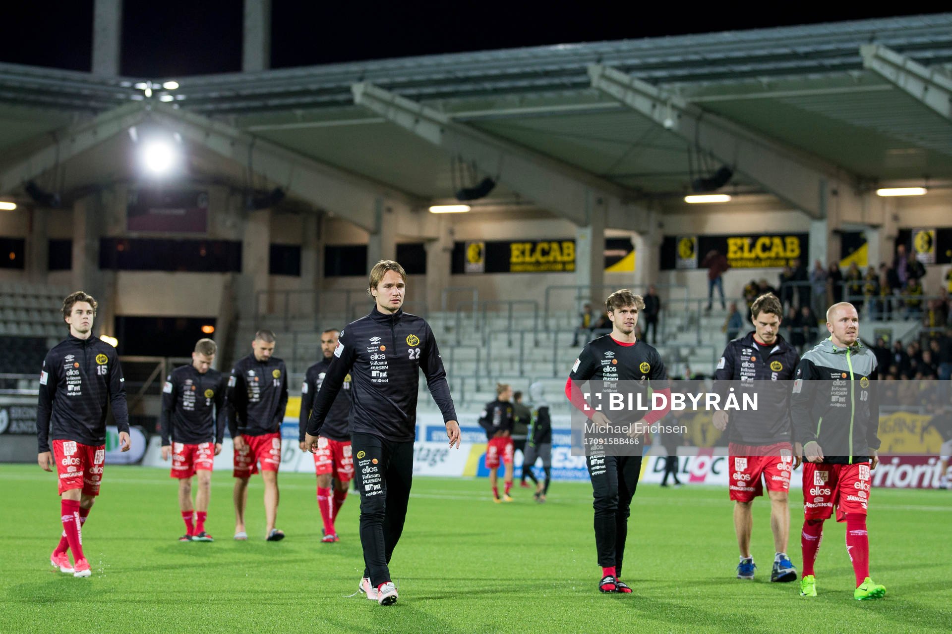 Elfsborgs spelare lämnar planen