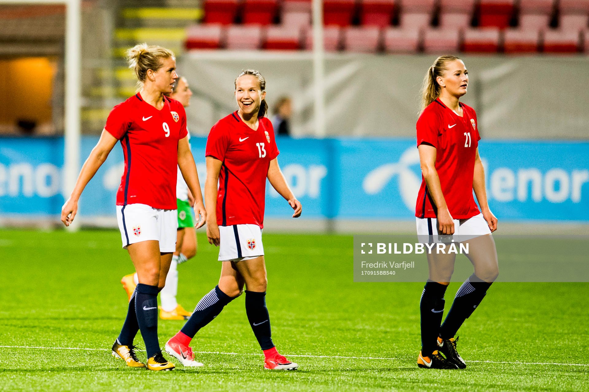 Elise Thorsnes, Guro Reiten and Lisa-Marie Utland of Norway