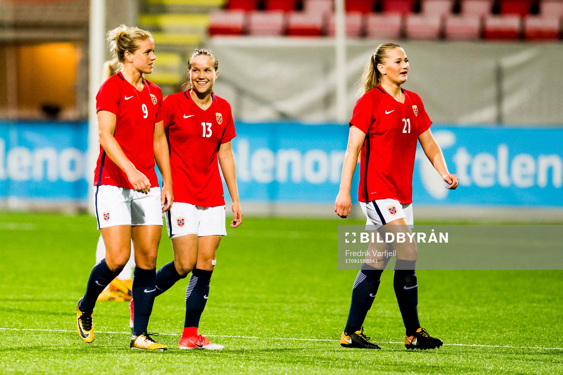 Elise Thorsnes, Guro Reiten and Lisa-Marie Utland of Norway
