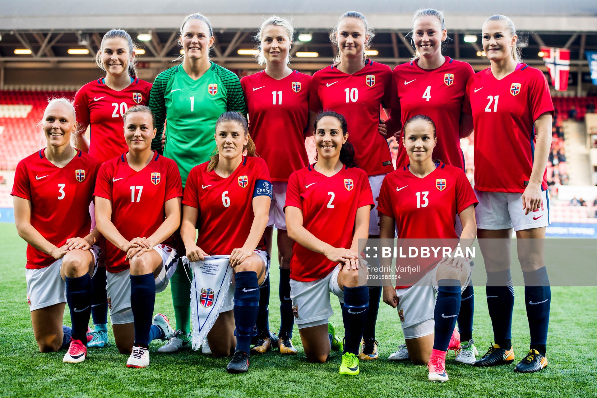 Norway's starting eleven