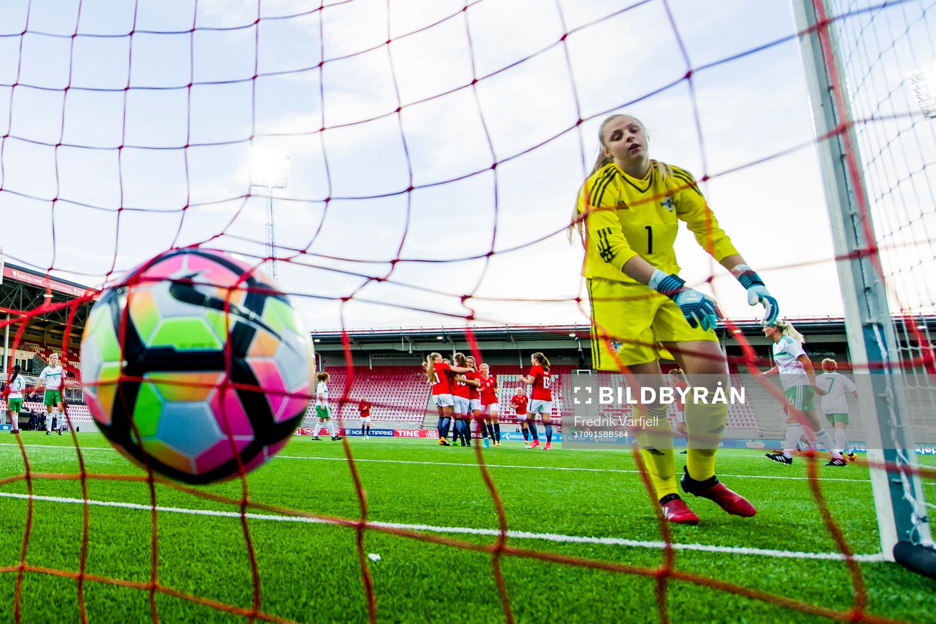 Caroline Graham Hansen of Norway celebrates with her