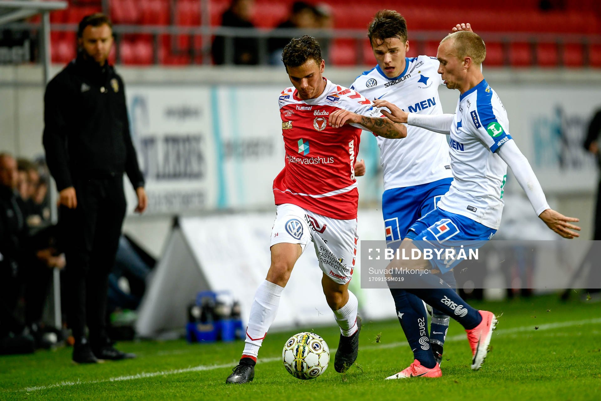 Kalmars Herman Hallberg och Norrköpings Nicklas Bärkroth