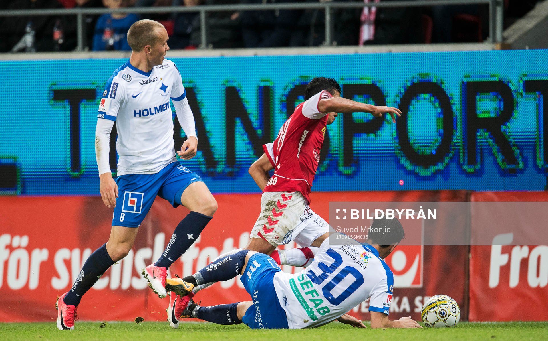 Kalmars Romário Pereira Sipião och Norrköpings Gudmundur