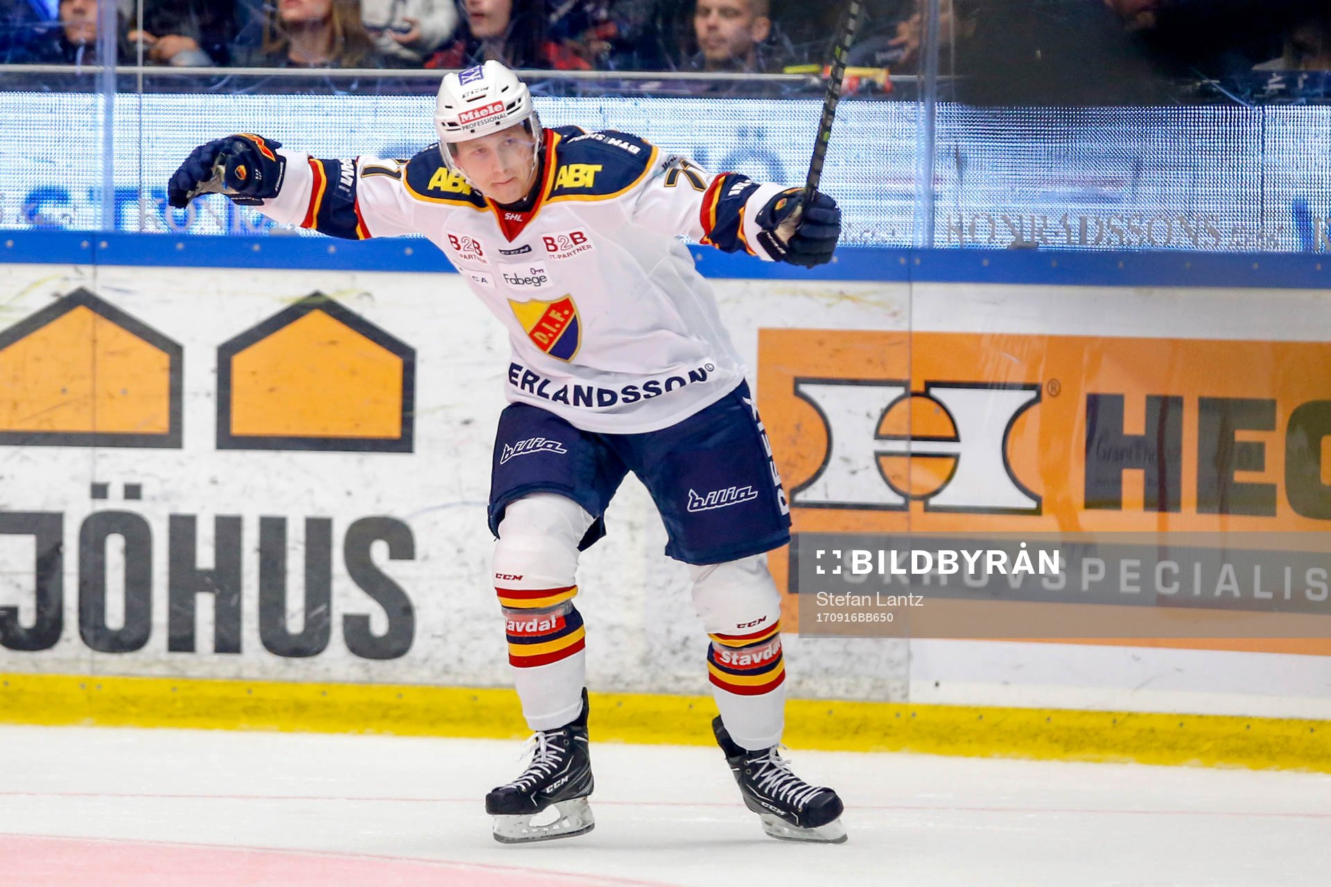 Djurgårdens Jonathan Davidsson jublar