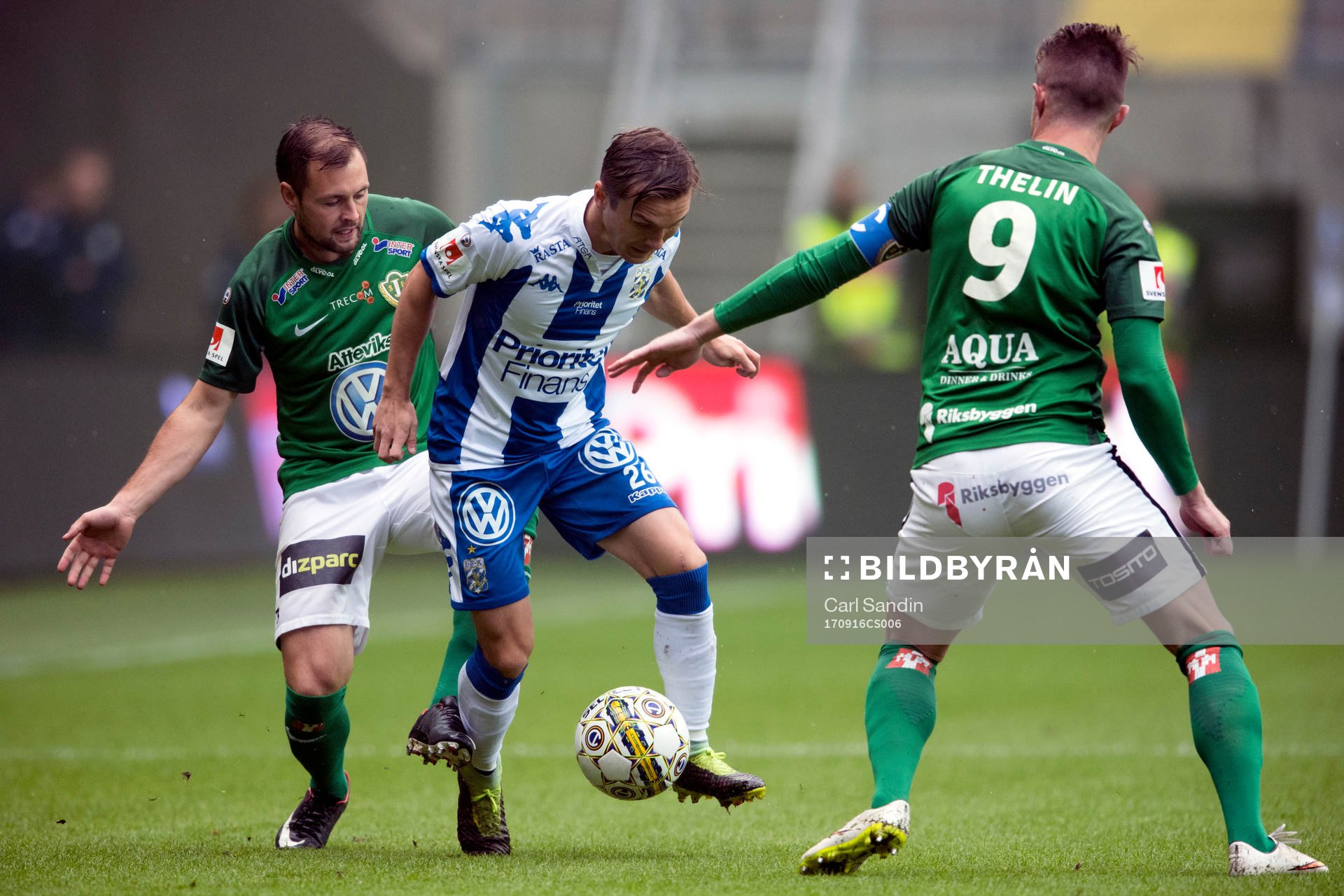 Jönköpings Tom Siwe och IFK Göteborgs Patrik Karlsson